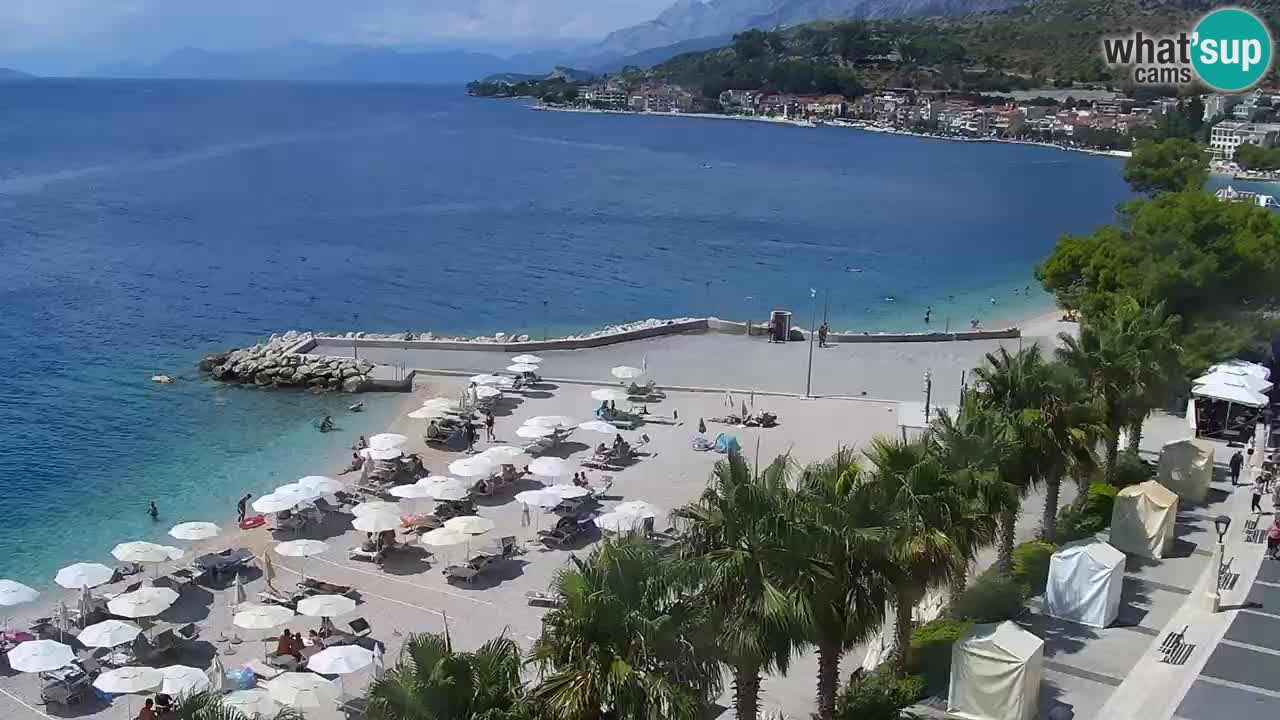 Live webcam Podgora beach – Dalmatia – Croatia