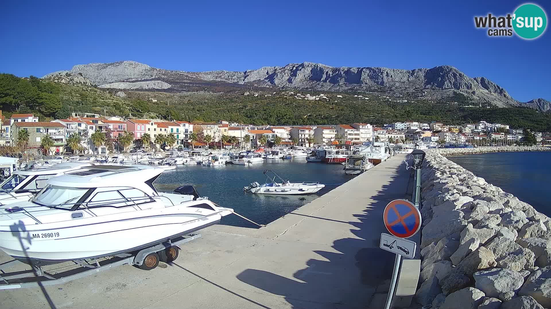 Cámara web de PODGORA Marina – Asombroso Dalmacia