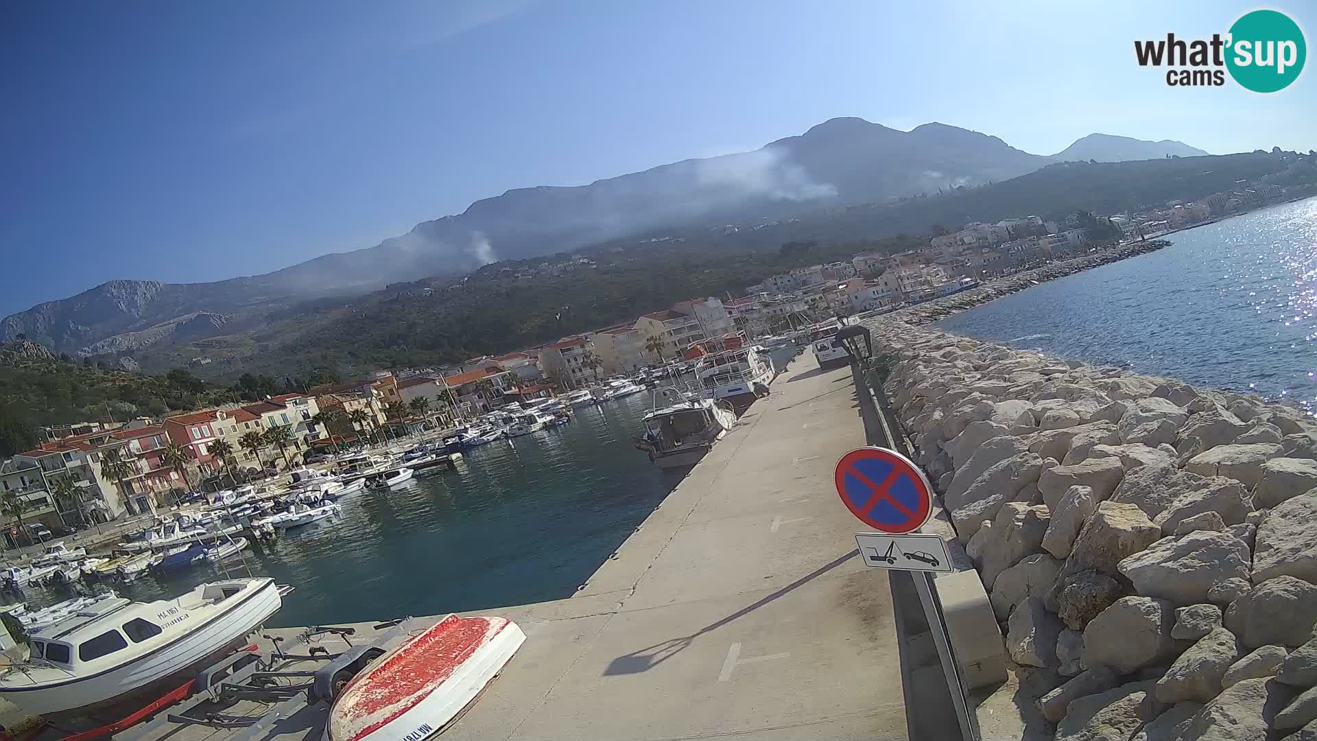 Cámara web de PODGORA Marina – Asombroso Dalmacia