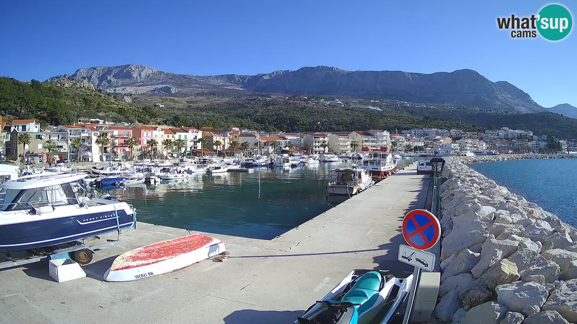 Cámara web de PODGORA Marina – Asombroso Dalmacia