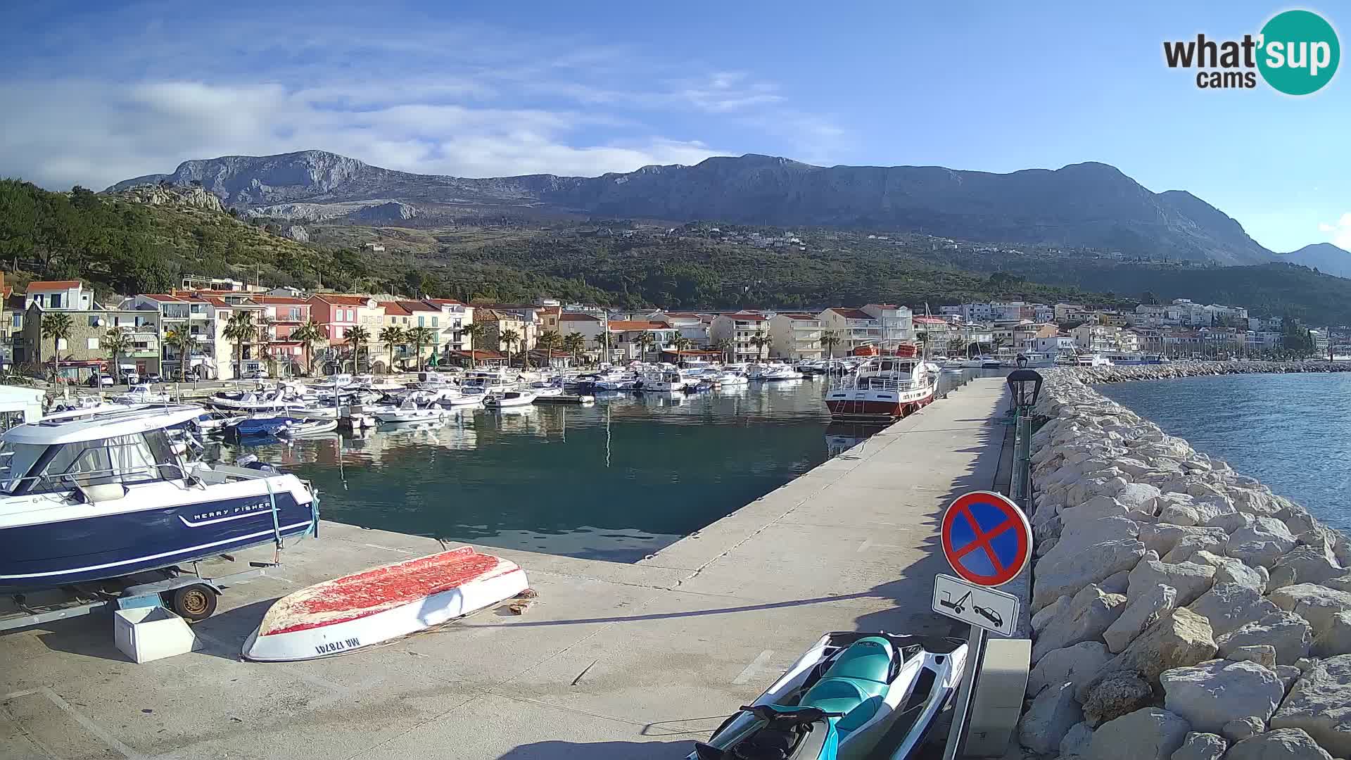 Cámara web de PODGORA Marina – Asombroso Dalmacia