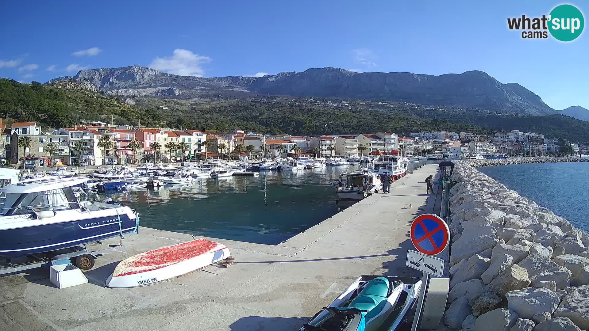 Cámara web de PODGORA Marina – Asombroso Dalmacia