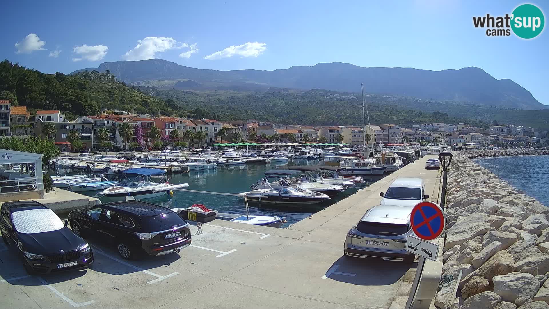 Cámara web de PODGORA Marina – Asombroso Dalmacia