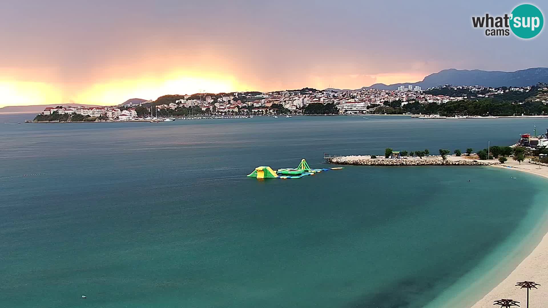 Spletna kamera Plaža Podstrana – Pogled v živo