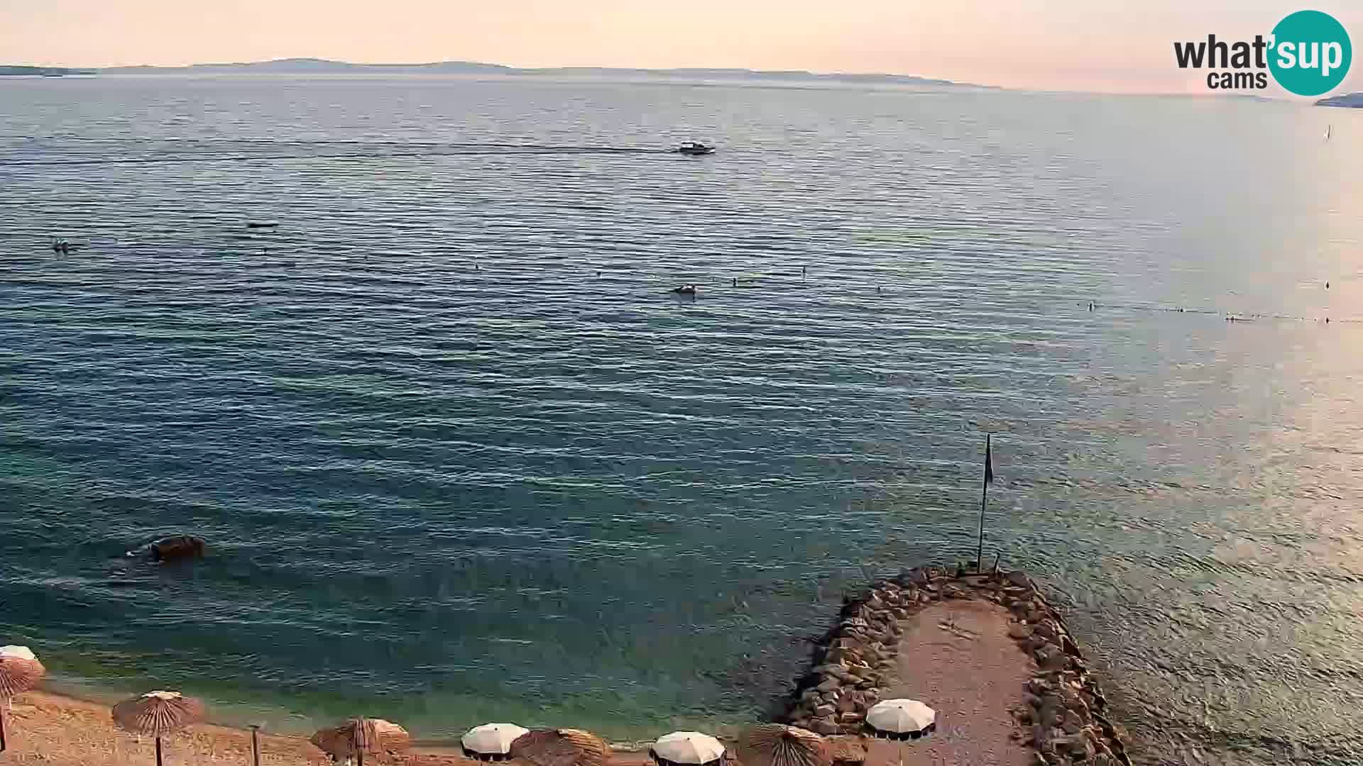 Spletna kamera Plaža Podstrana – Pogled v živo