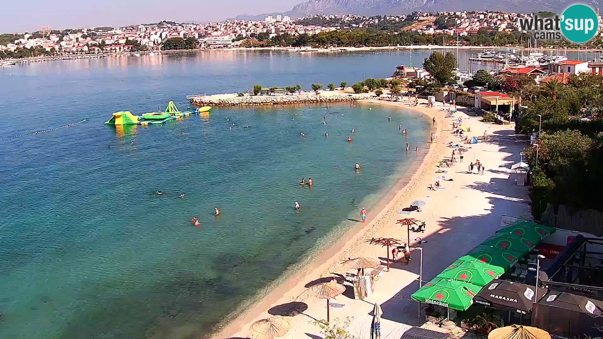 Web kamera Plaža Podstrana – Pogled uživo
