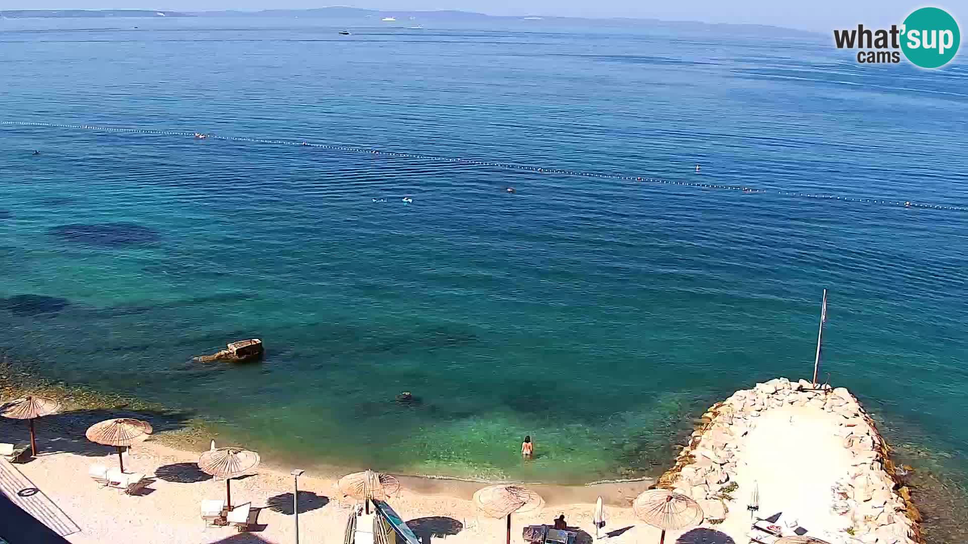 Web kamera Plaža Podstrana – Pogled uživo