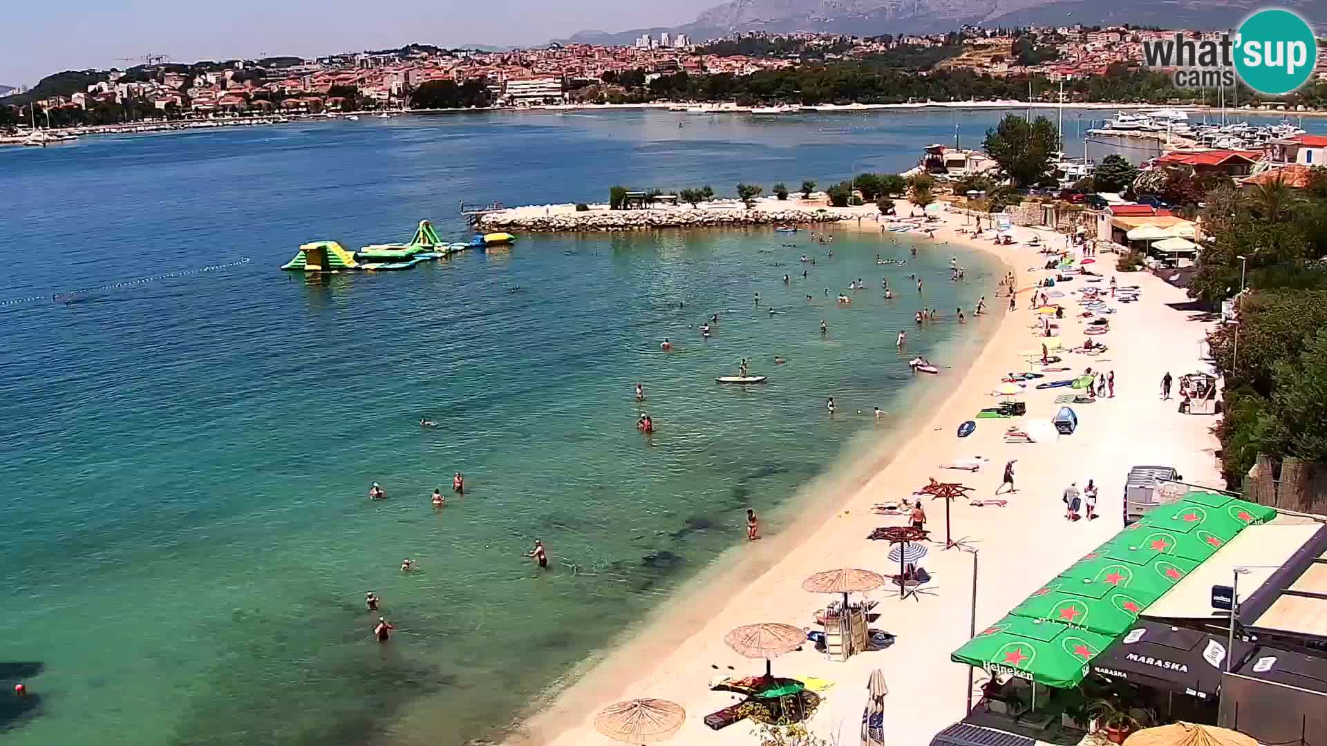 Webcam plage de Podstrana – Vue en direct depuis Hotel Split