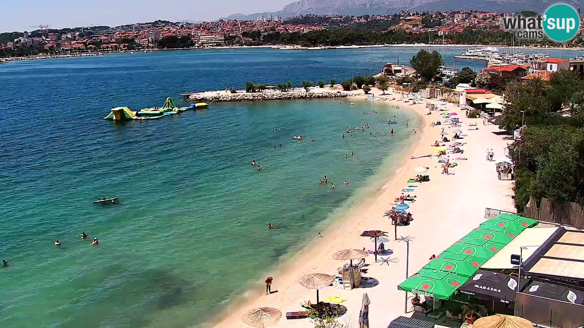 Spletna kamera Plaža Podstrana – Pogled v živo