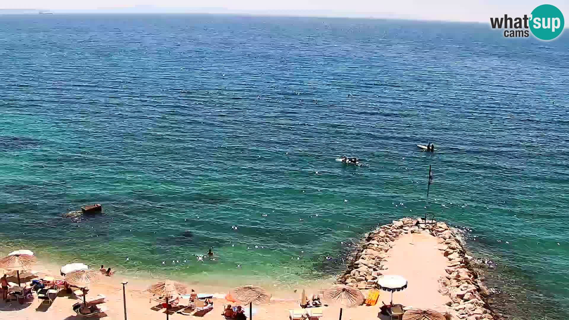 Webcam plage de Podstrana – Vue en direct depuis Hotel Split