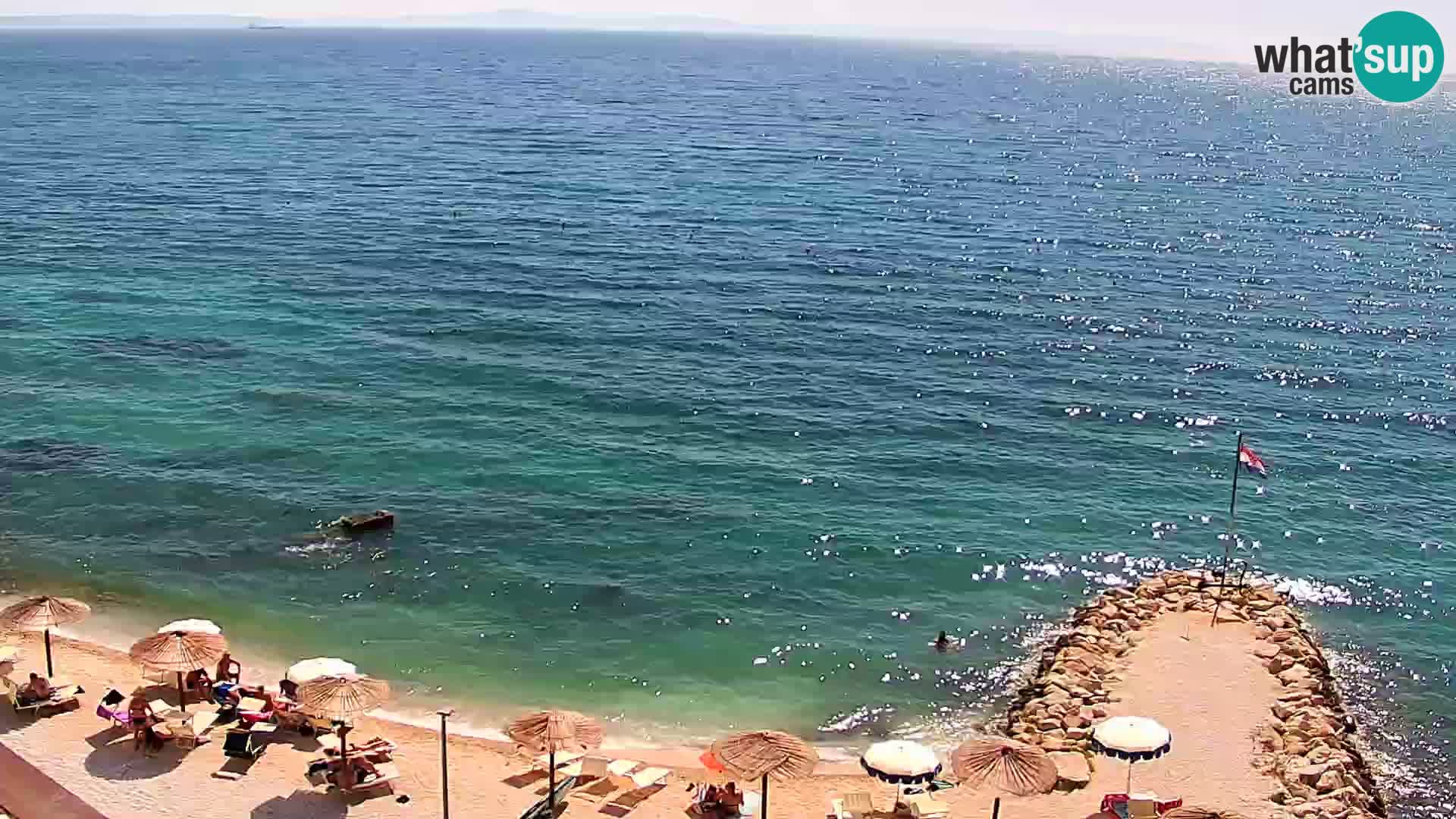 Webcam Playa de Podstrana – Vista en directo desde Hotel Split