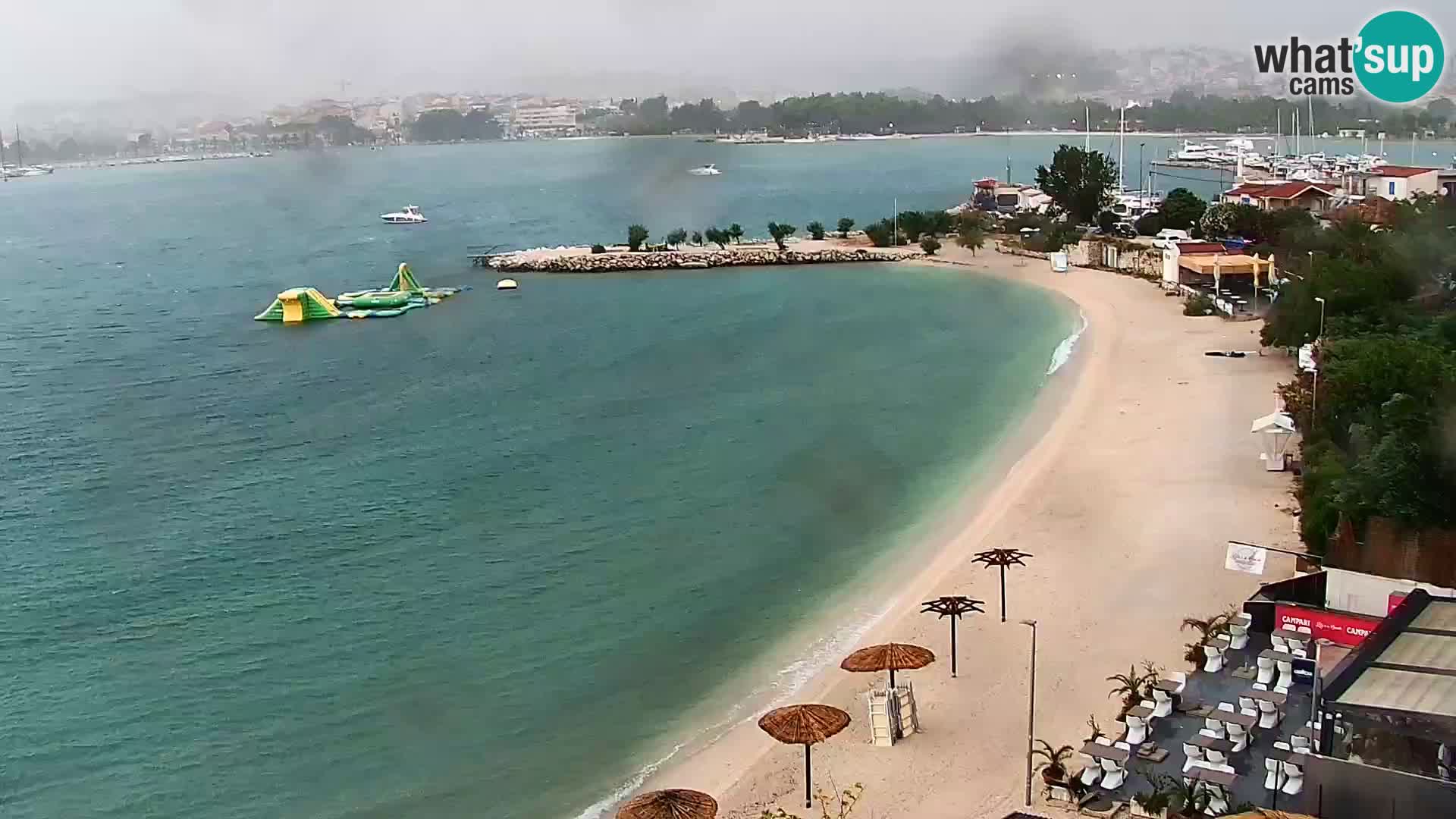 Webcam plage de Podstrana – Vue en direct depuis Hotel Split
