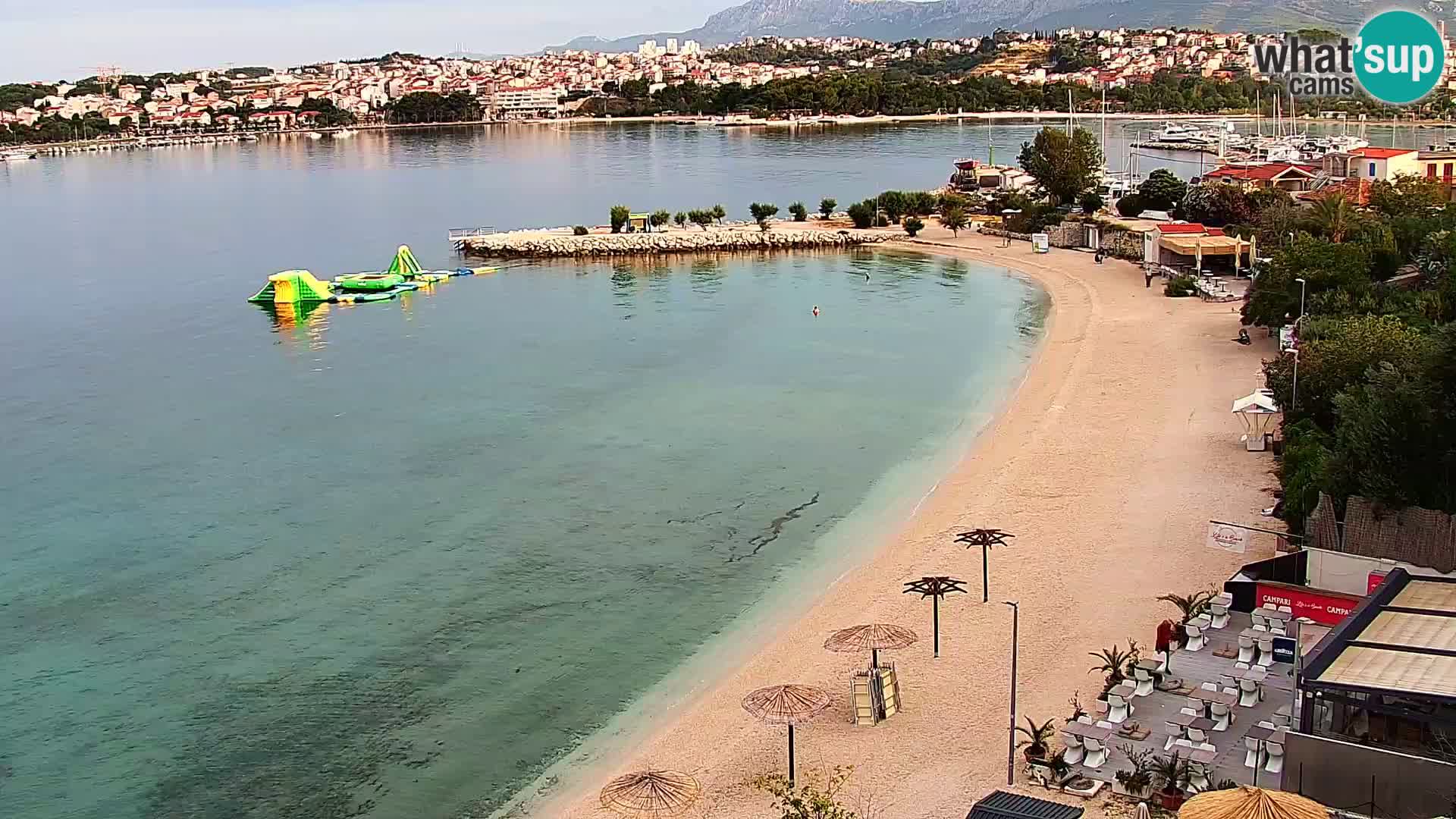 Spletna kamera Plaža Podstrana – Pogled v živo