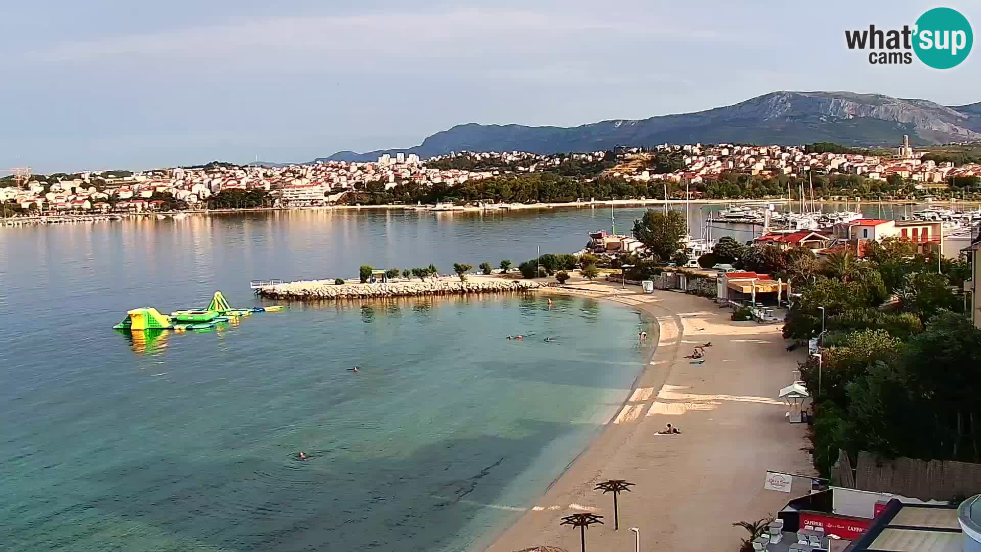 Webcam plage de Podstrana – Vue en direct depuis Hotel Split