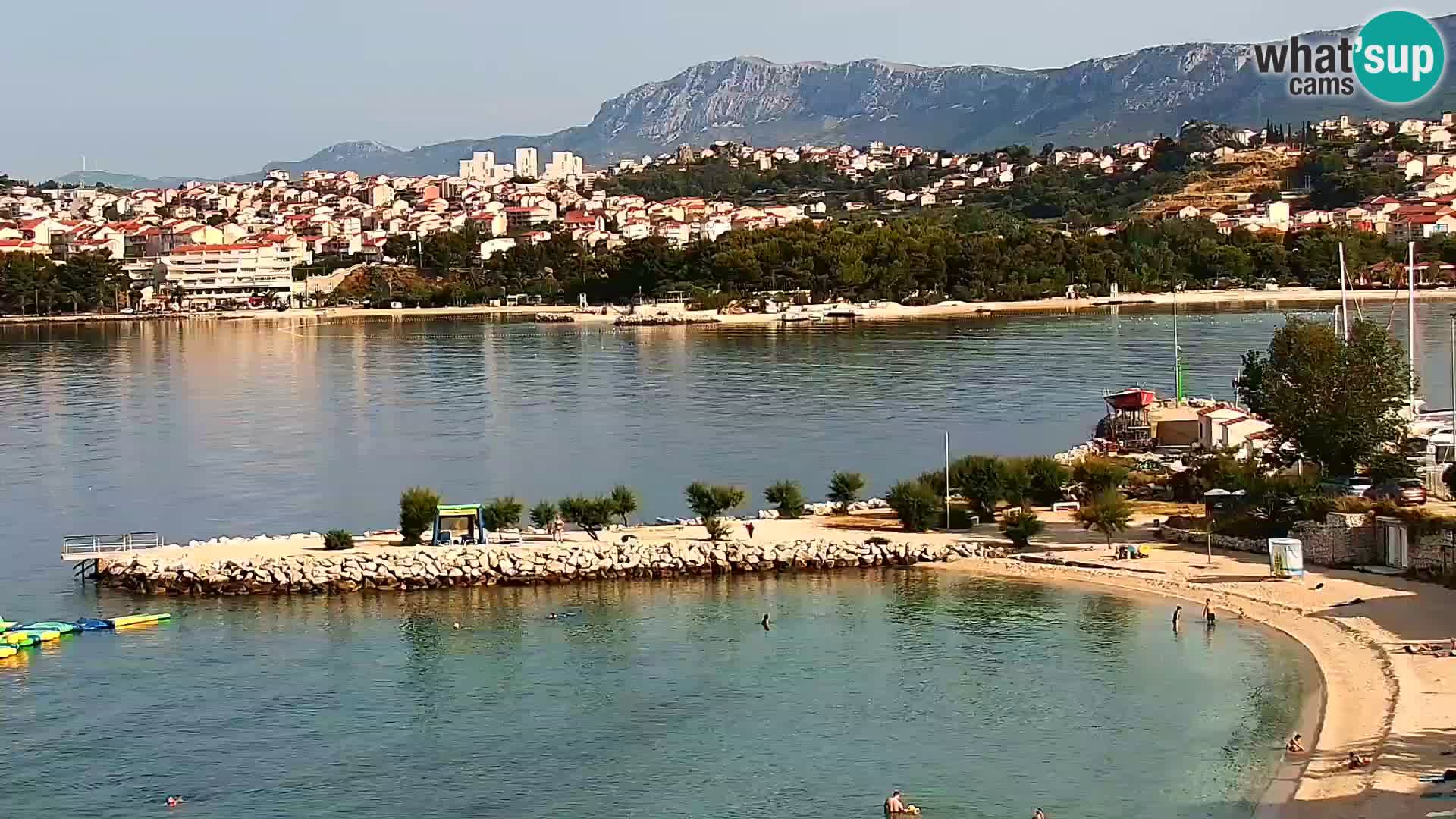 Spletna kamera Plaža Podstrana – Pogled v živo