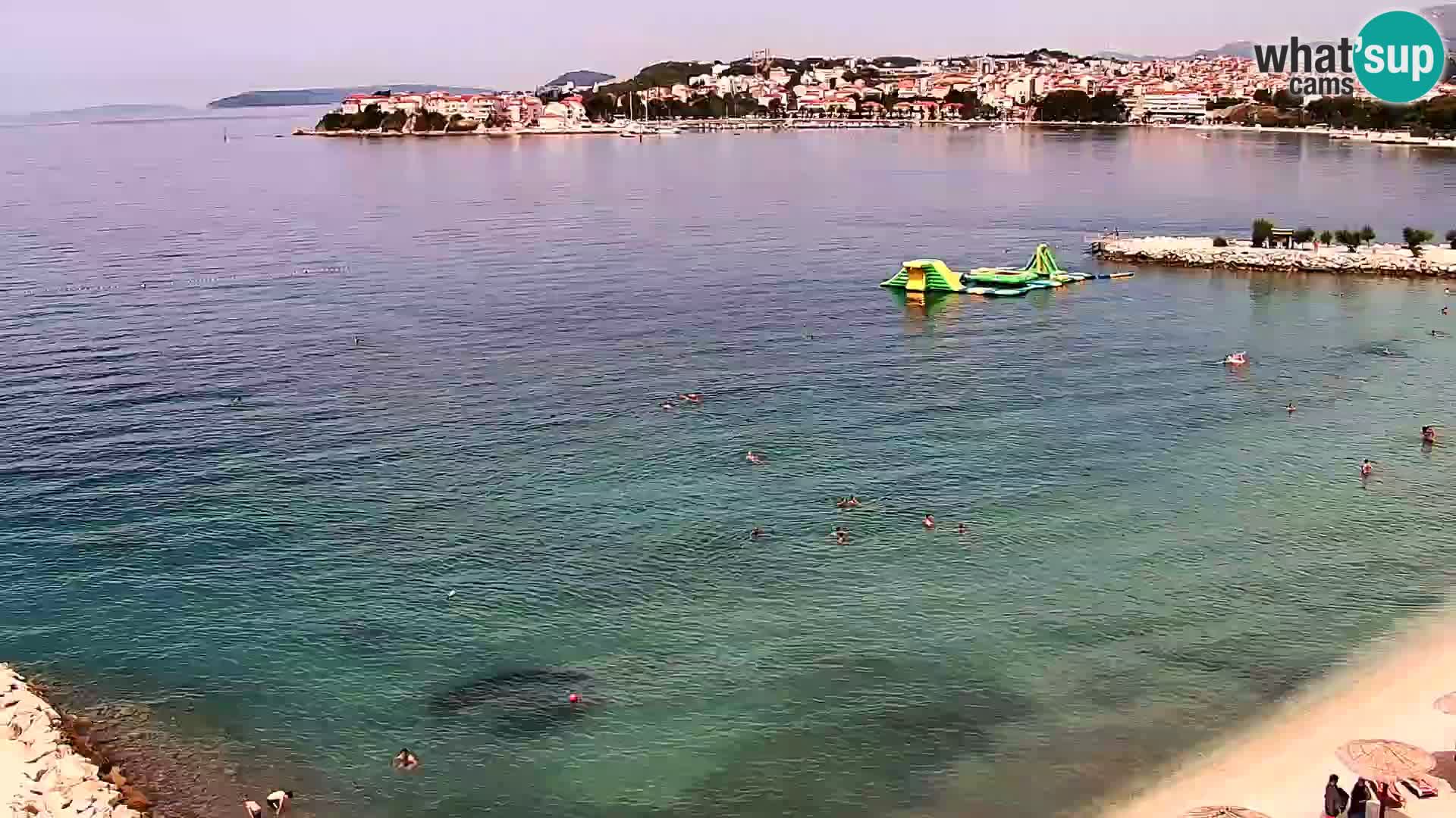 Spletna kamera Plaža Podstrana – Pogled v živo