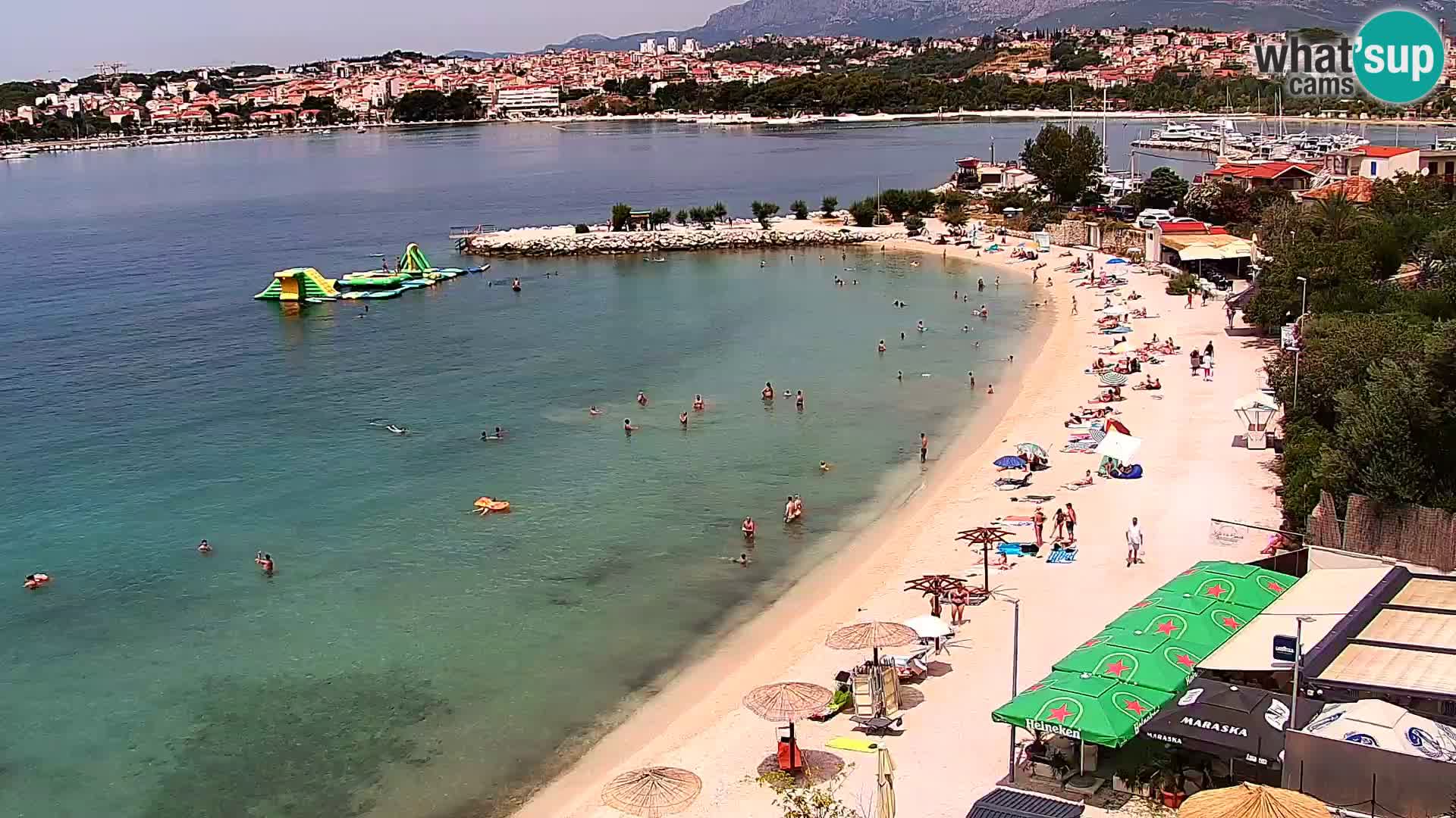 Web kamera Plaža Podstrana – Pogled uživo