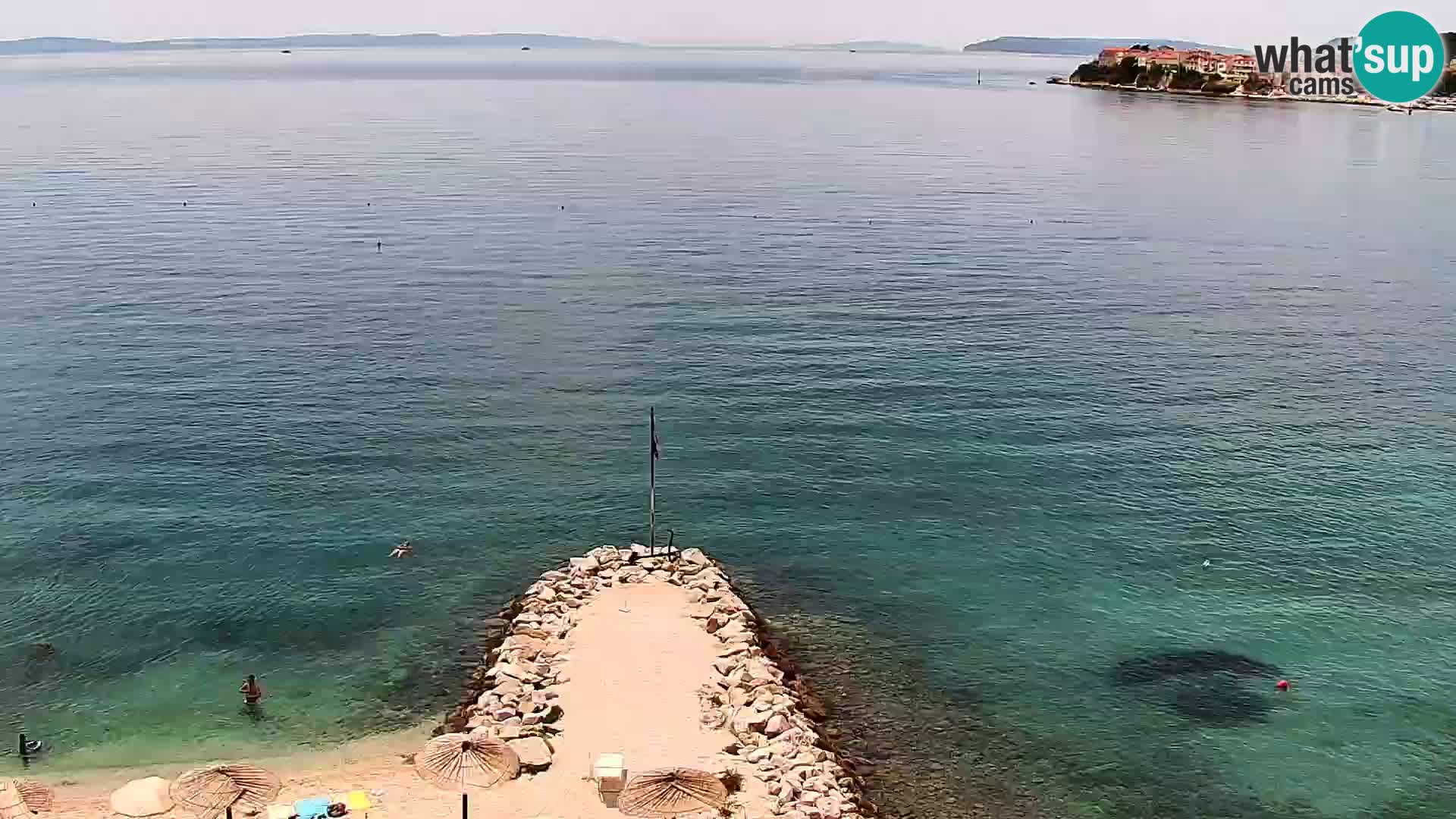 Web kamera Plaža Podstrana – Pogled uživo