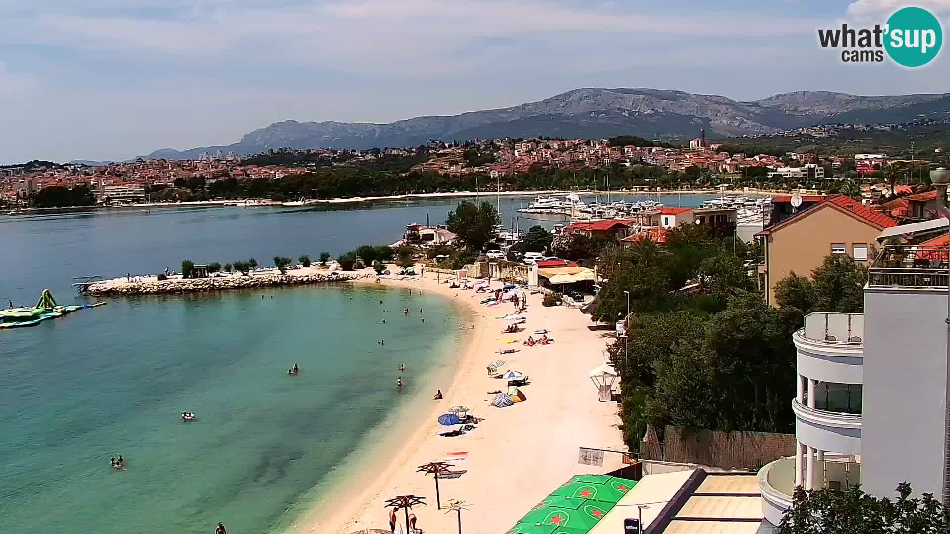 Web kamera Plaža Podstrana – Pogled uživo