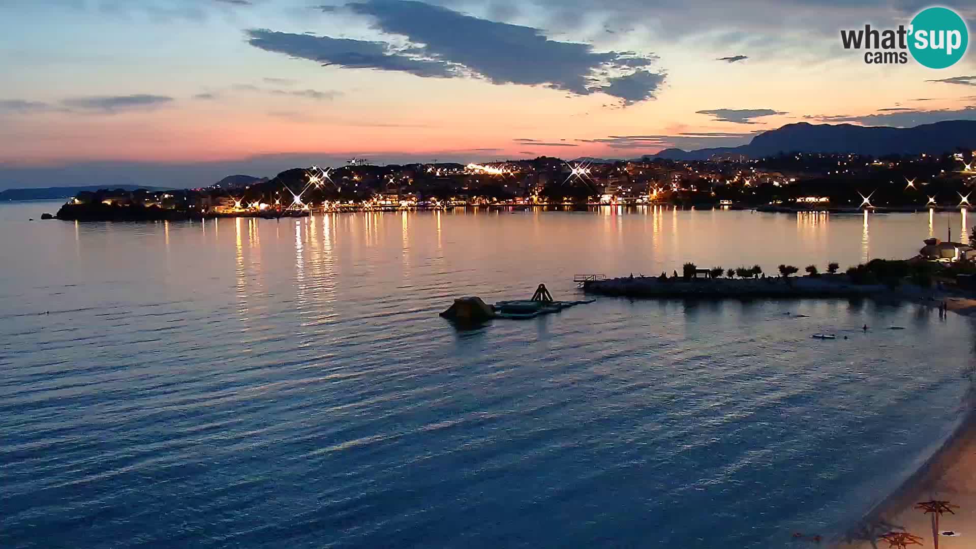 Webcam plage de Podstrana – Vue en direct depuis Hotel Split