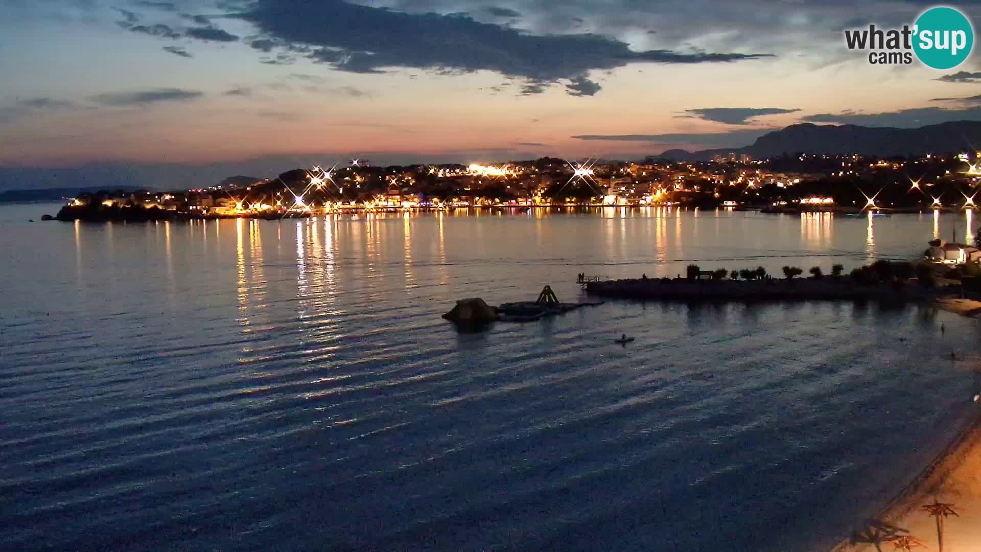 Web kamera Plaža Podstrana – Pogled uživo