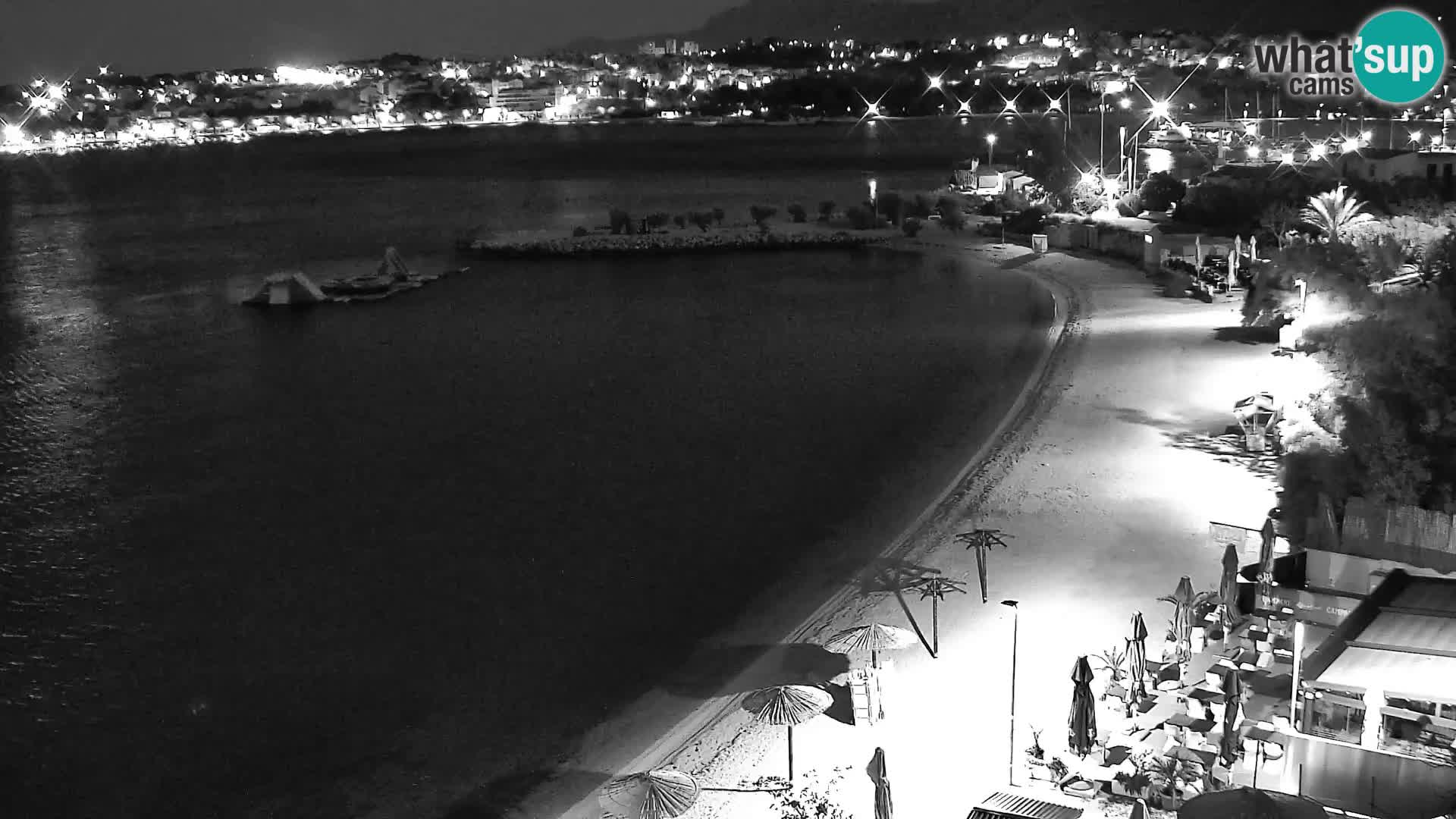 Web kamera Plaža Podstrana – Pogled uživo