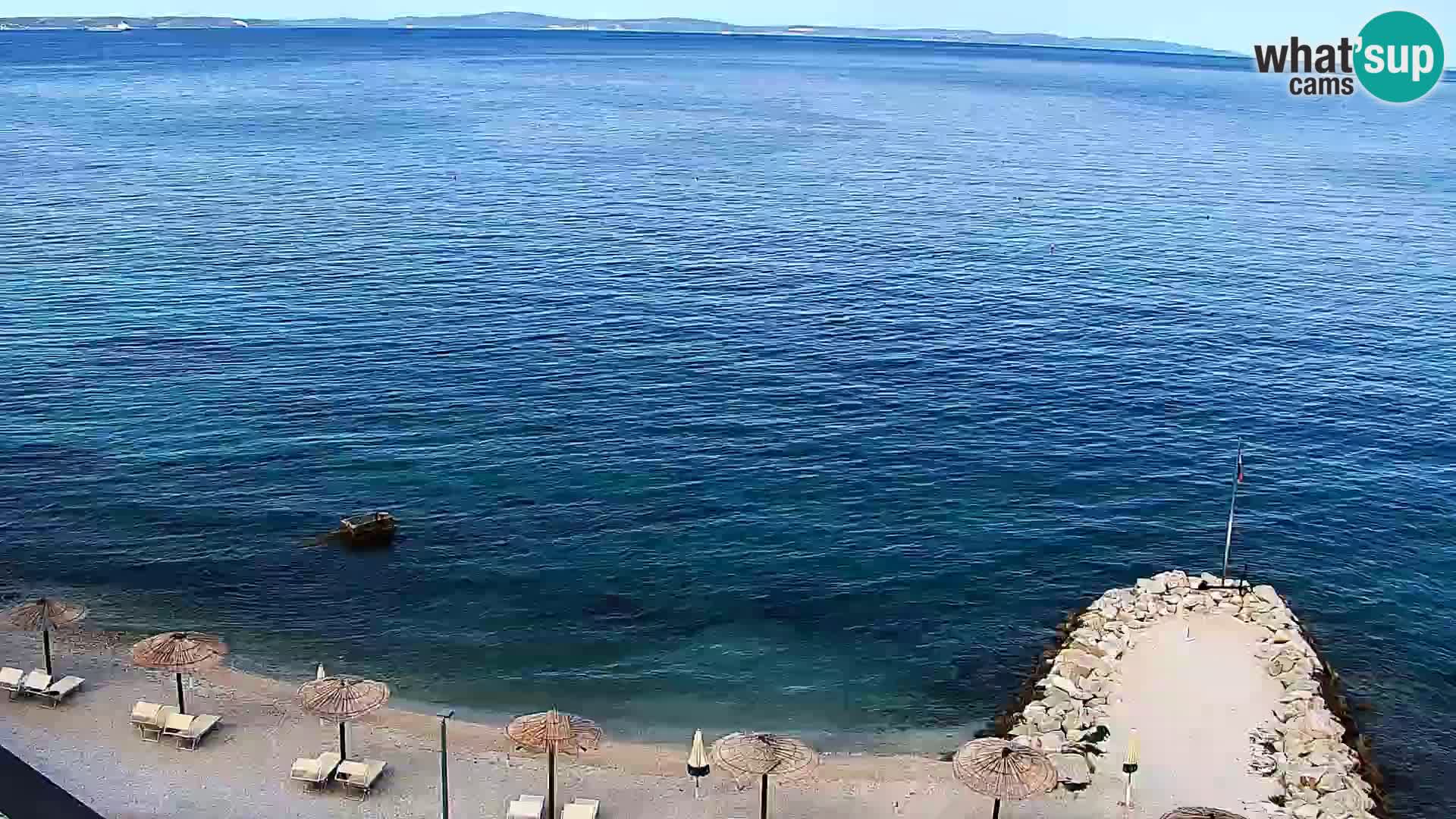 Web kamera Plaža Podstrana – Pogled uživo