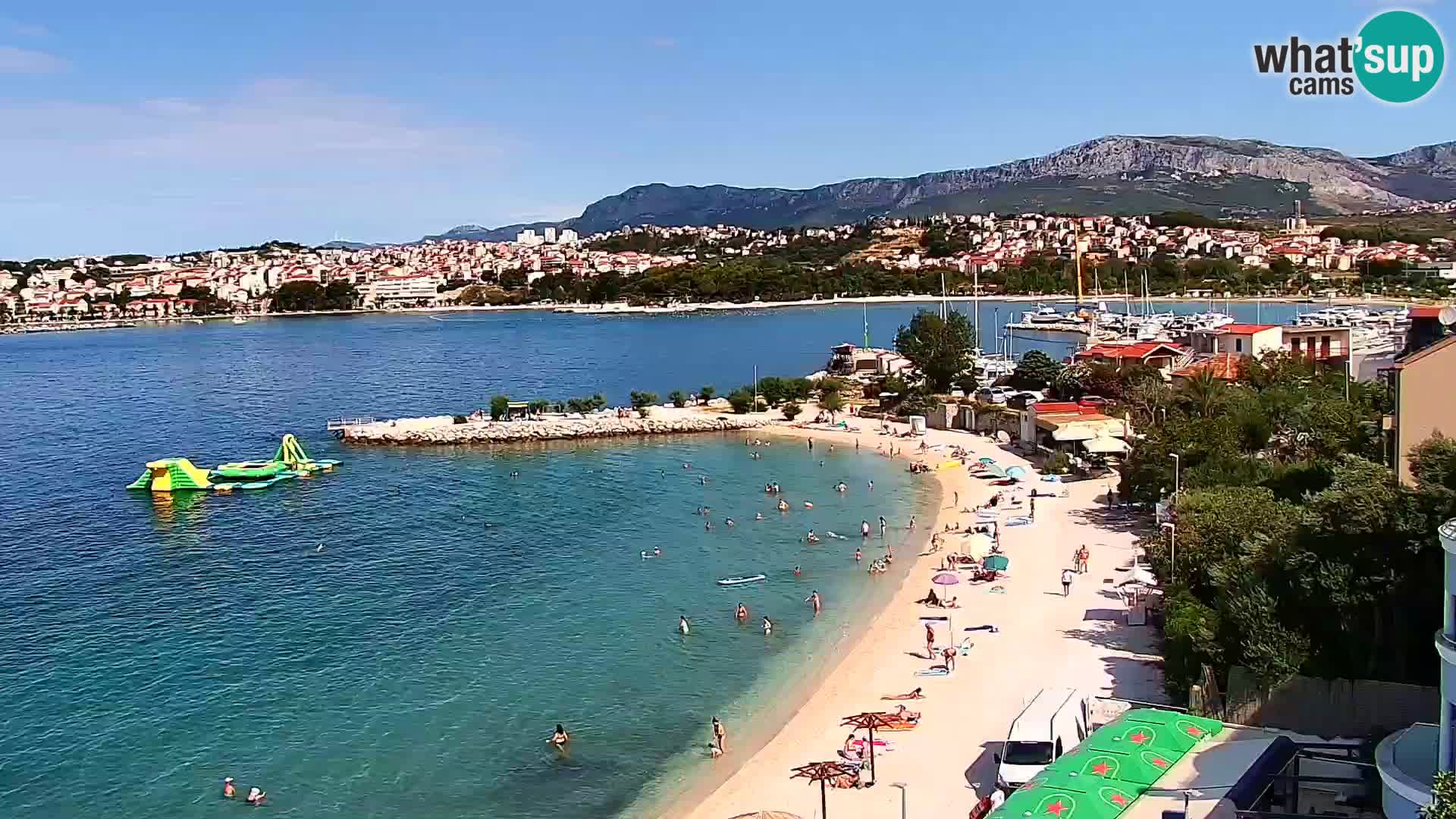 Spletna kamera Plaža Podstrana – Pogled v živo