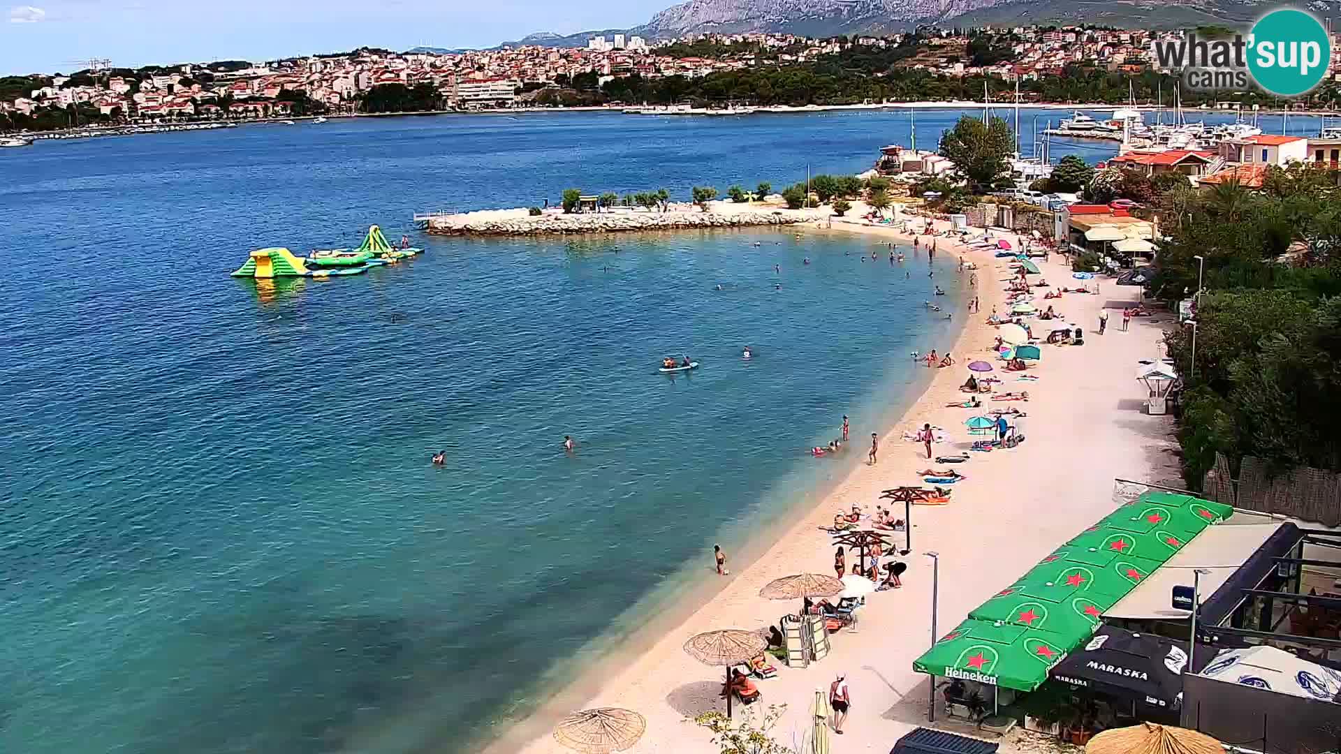 Web kamera Plaža Podstrana – Pogled uživo