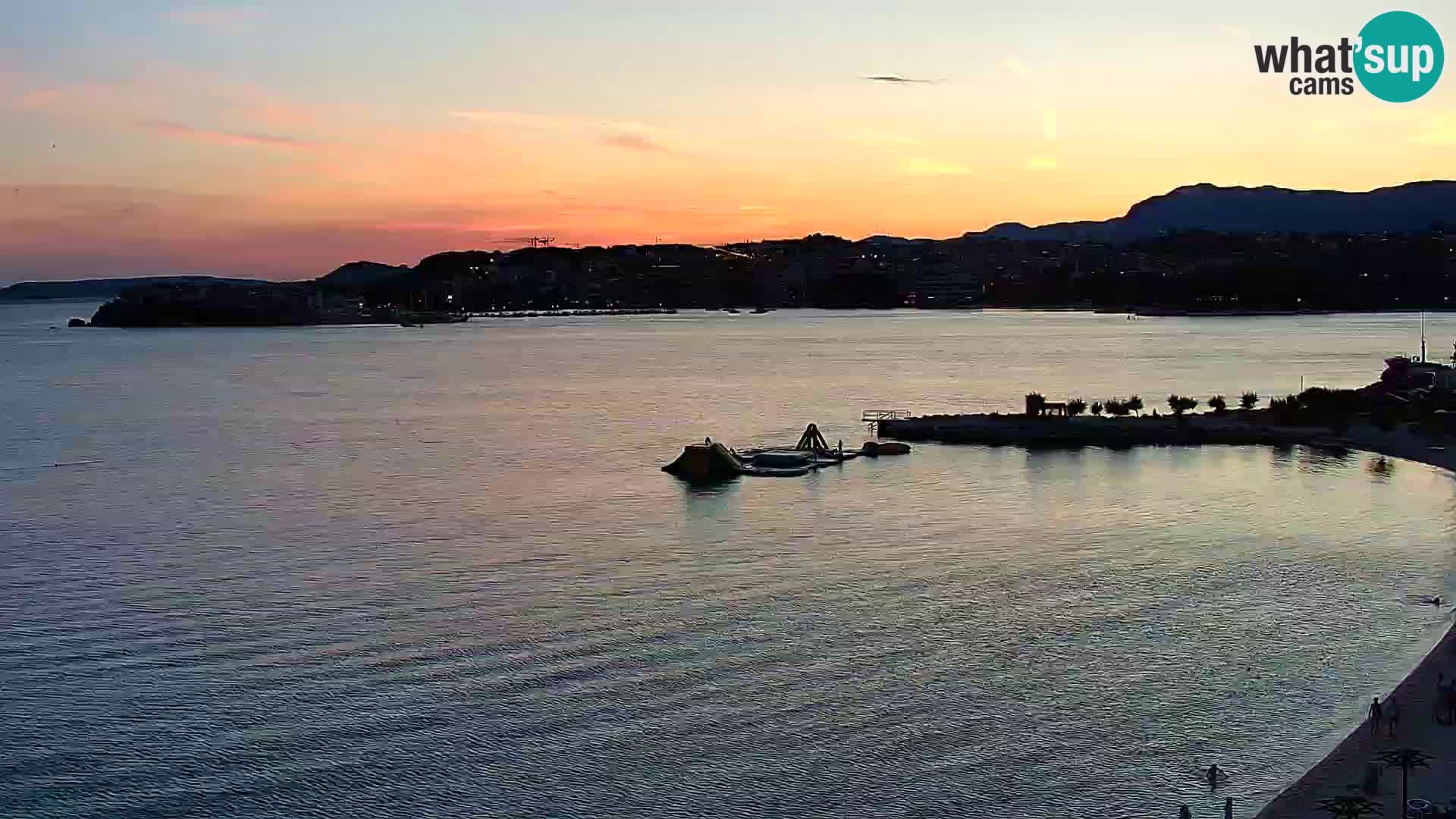 Podstrana Strand Webcam – Liveblick vom Hotel Split