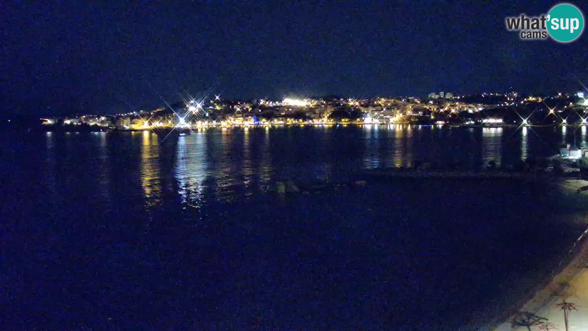 Spletna kamera Plaža Podstrana – Pogled v živo