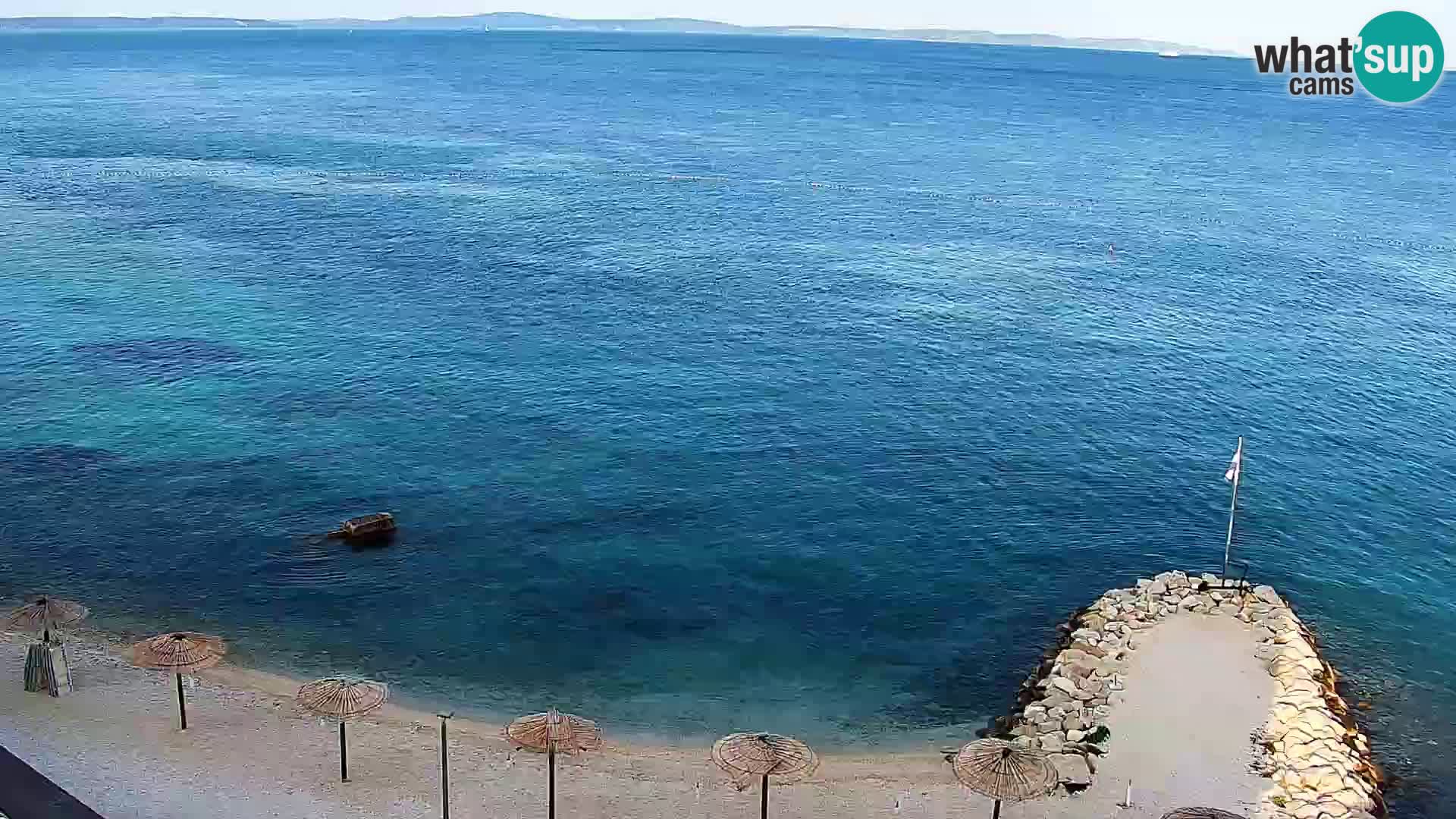 Webcam plage de Podstrana – Vue en direct depuis Hotel Split