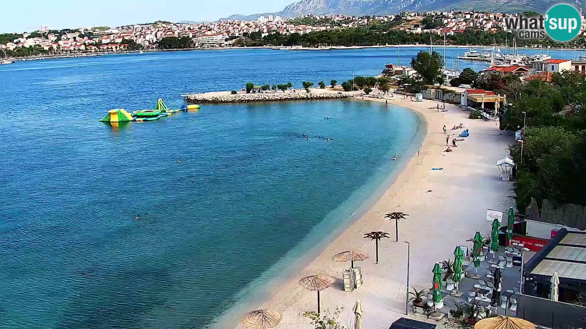 Spletna kamera Plaža Podstrana – Pogled v živo
