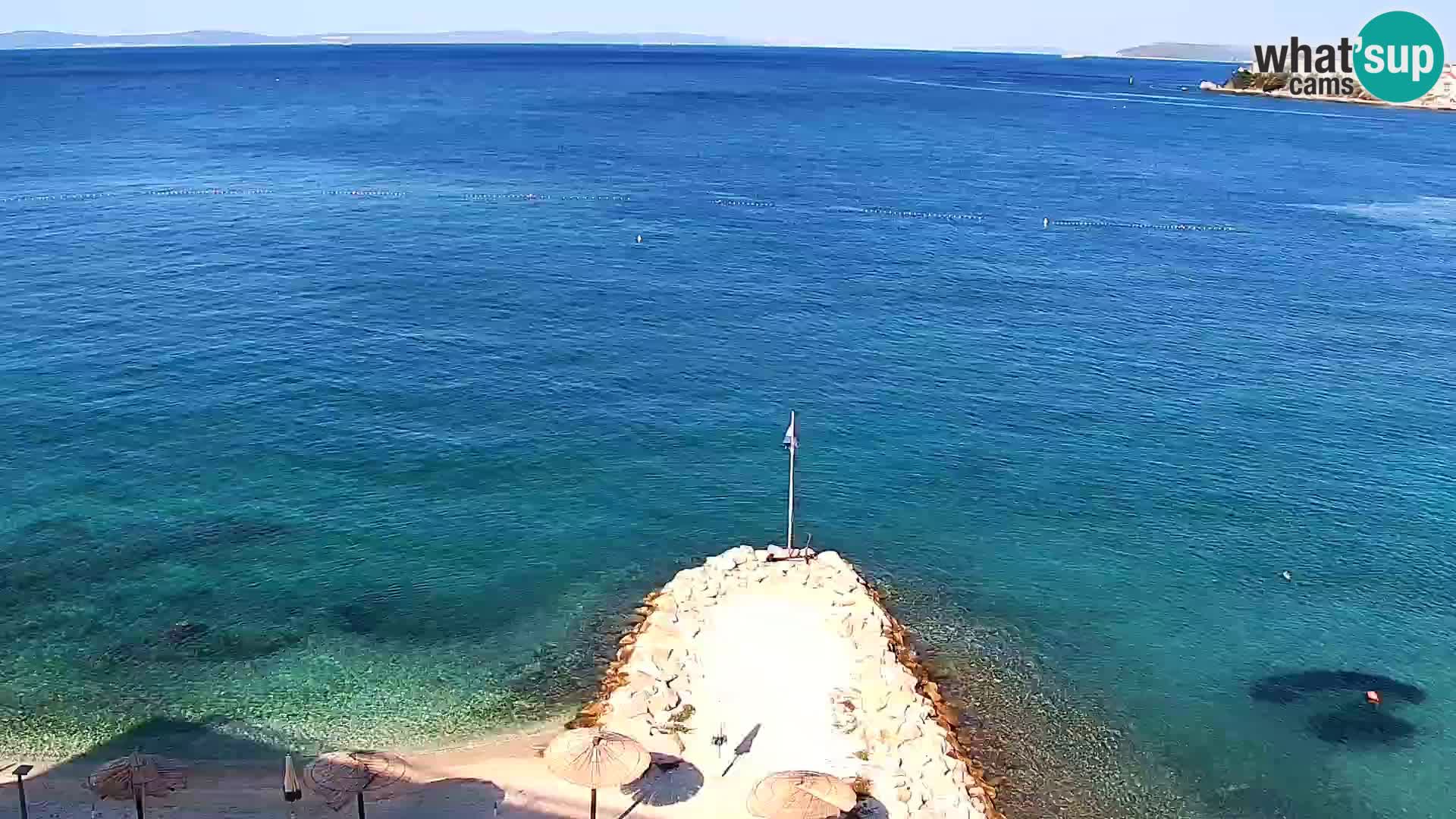 Webcam plage de Podstrana – Vue en direct depuis Hotel Split