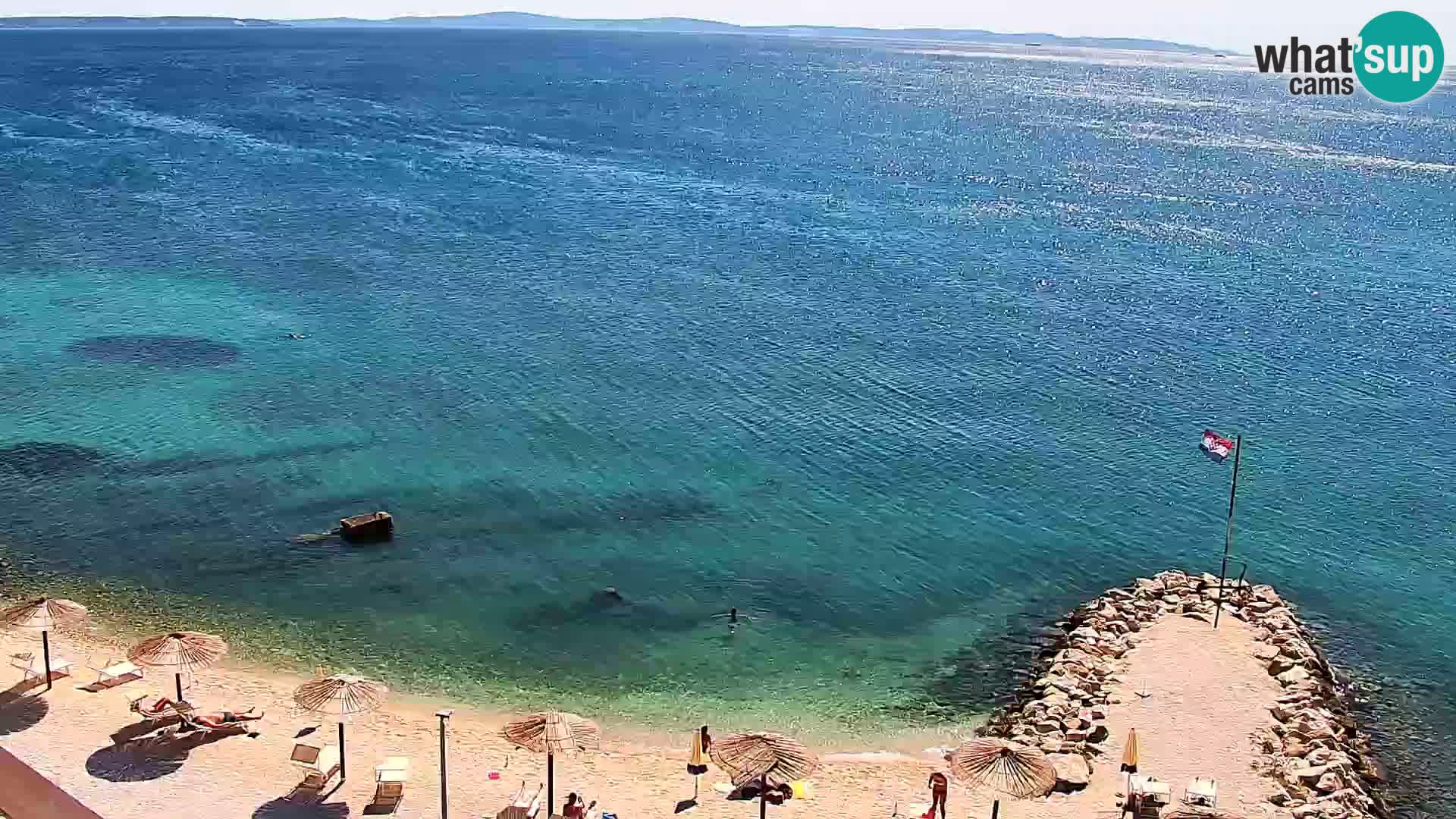 Web kamera Plaža Podstrana – Pogled uživo