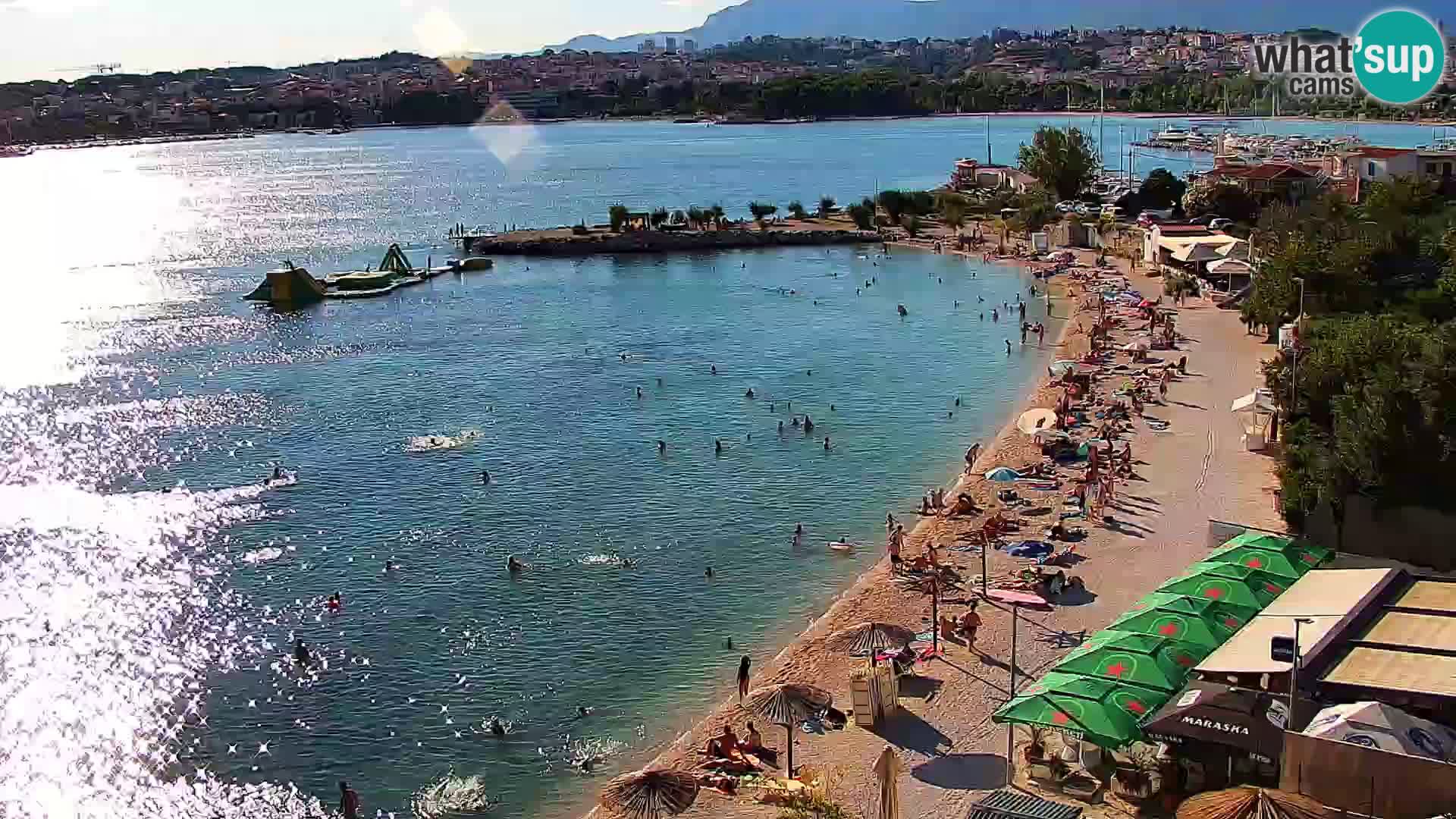 Spletna kamera Plaža Podstrana – Pogled v živo