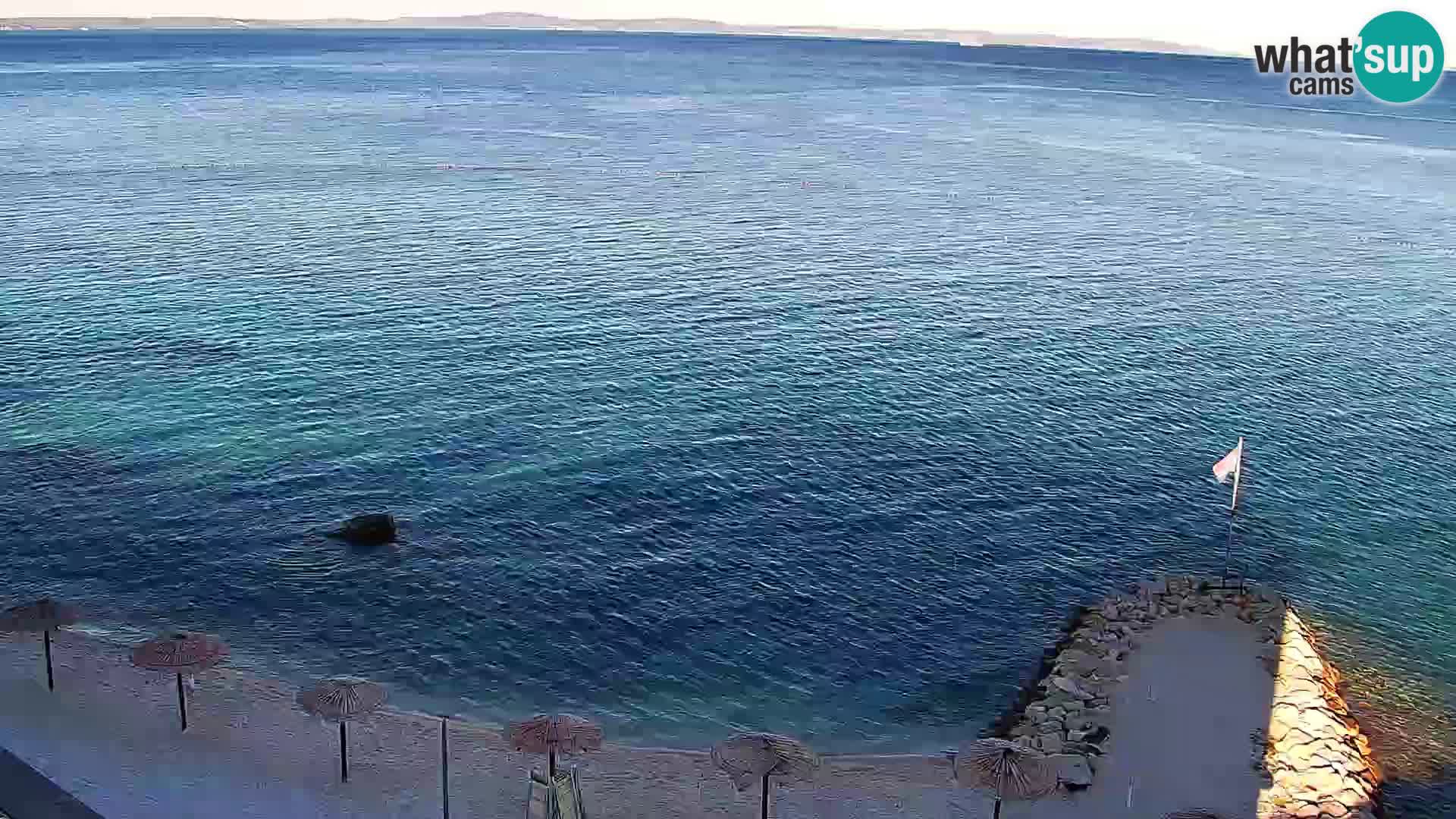 Web kamera Plaža Podstrana – Pogled uživo