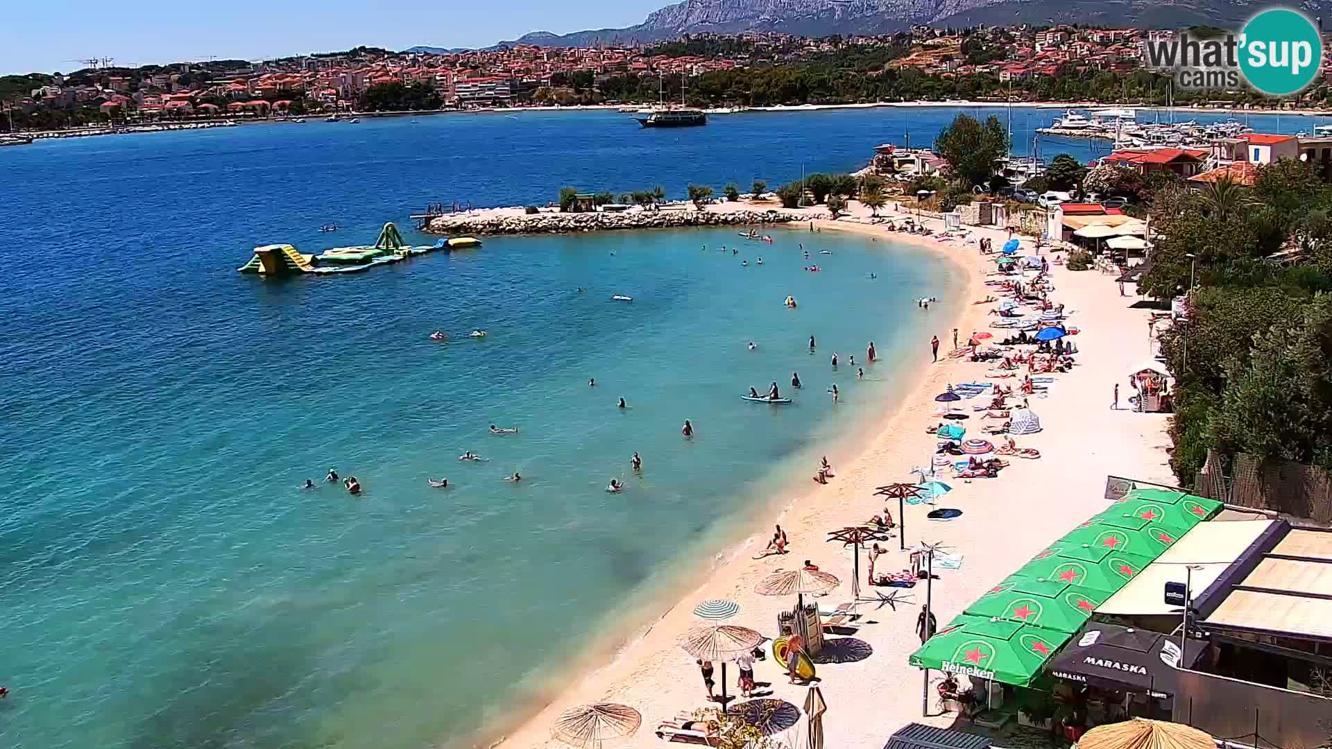 Spletna kamera Plaža Podstrana – Pogled v živo