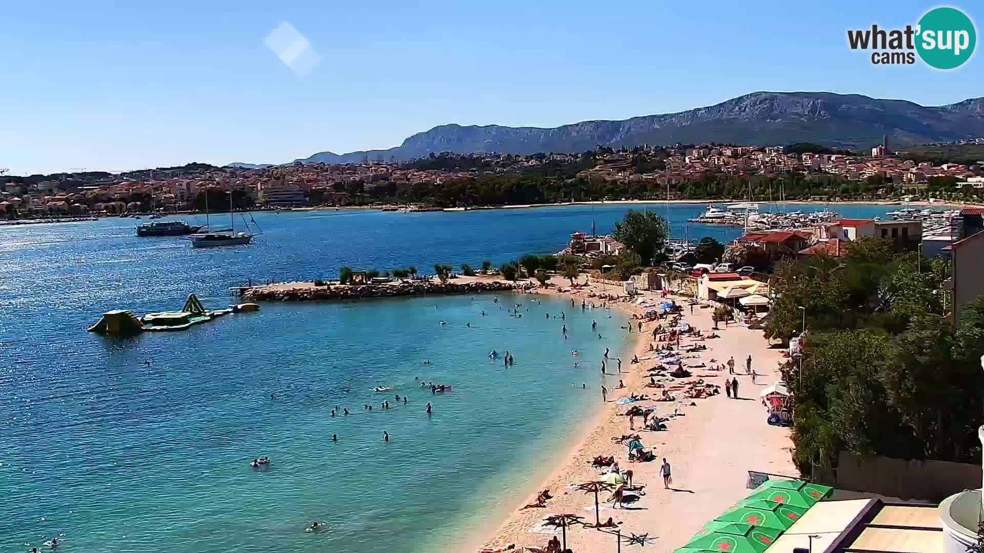 Web kamera Plaža Podstrana – Pogled uživo