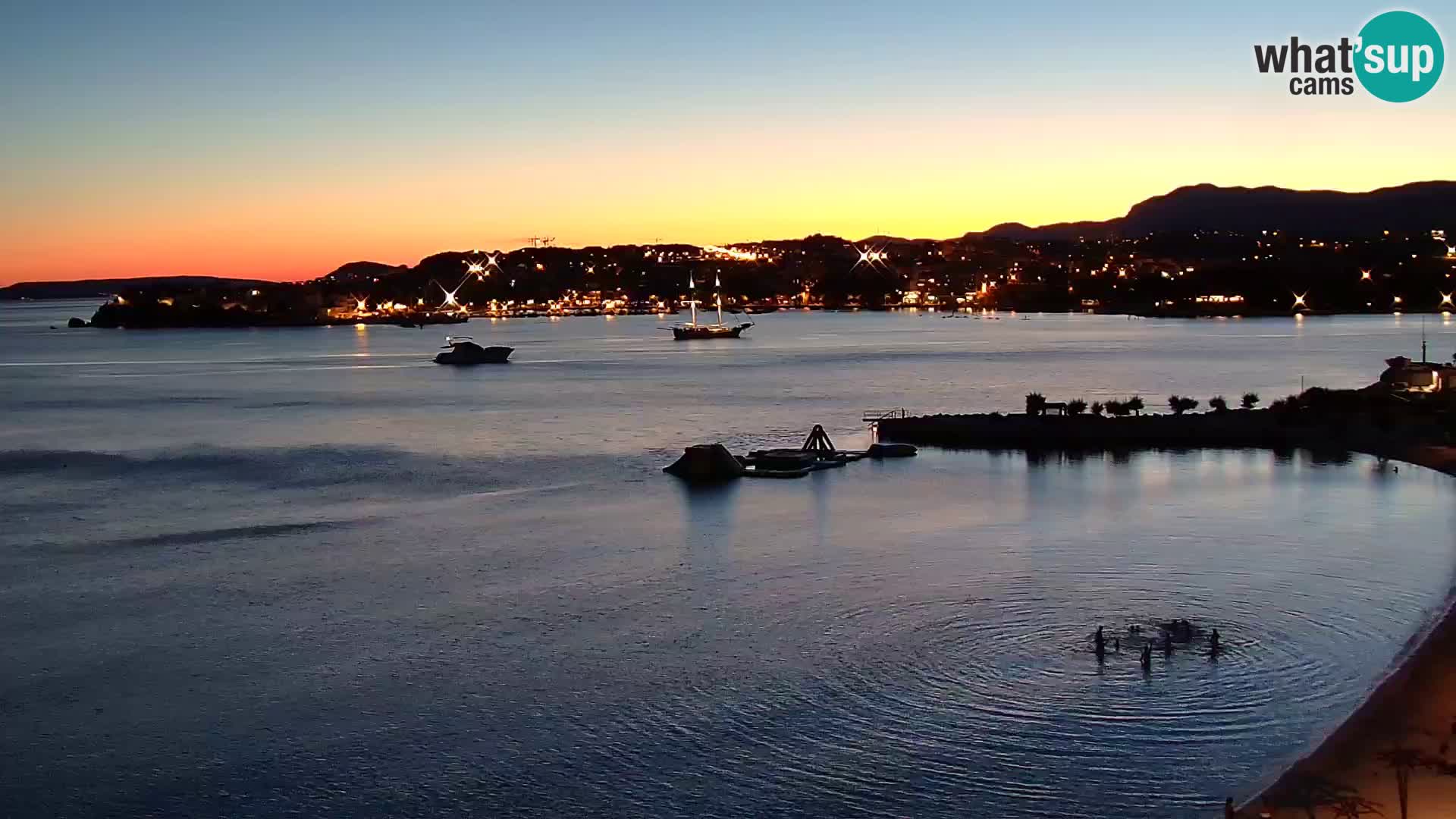 Webcam Playa de Podstrana – Vista en directo desde Hotel Split