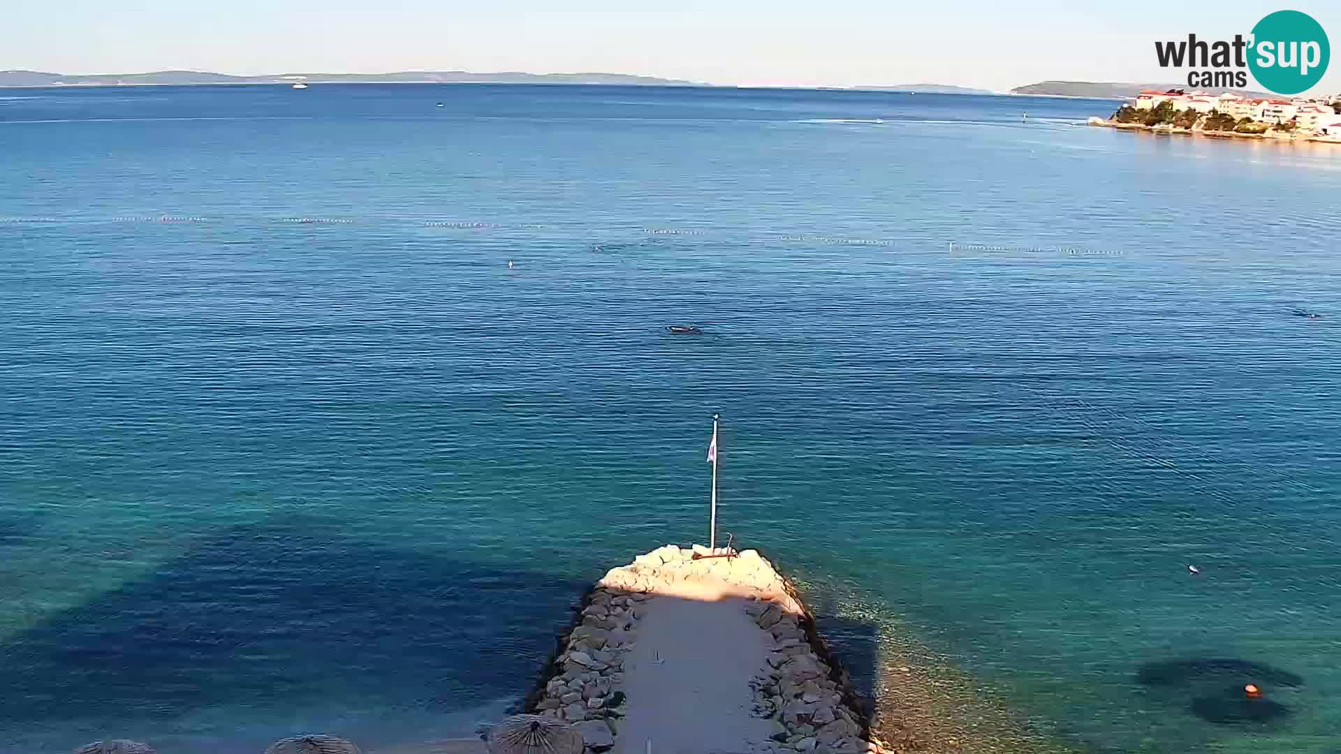 Spletna kamera Plaža Podstrana – Pogled v živo