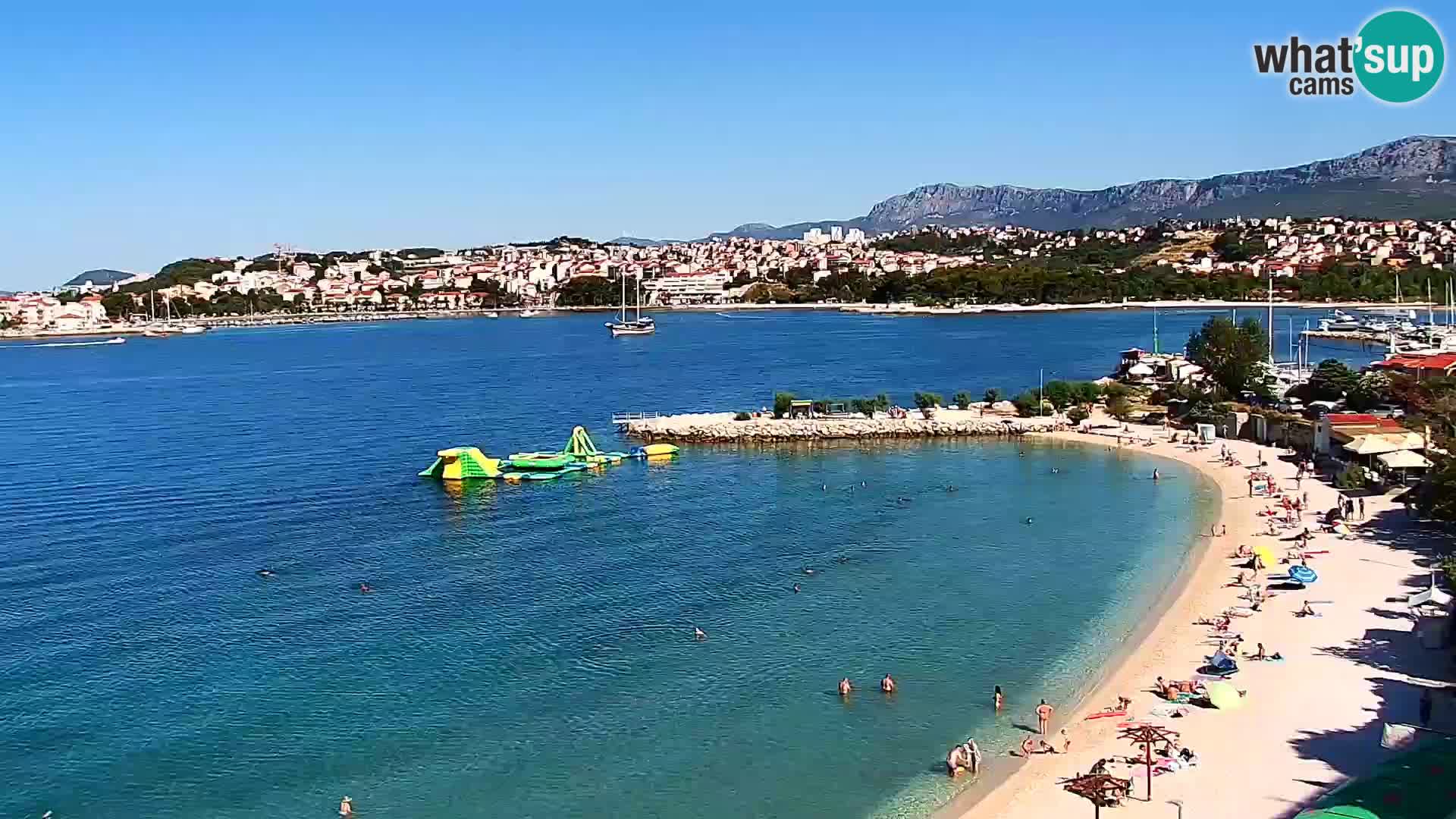 Spletna kamera Plaža Podstrana – Pogled v živo