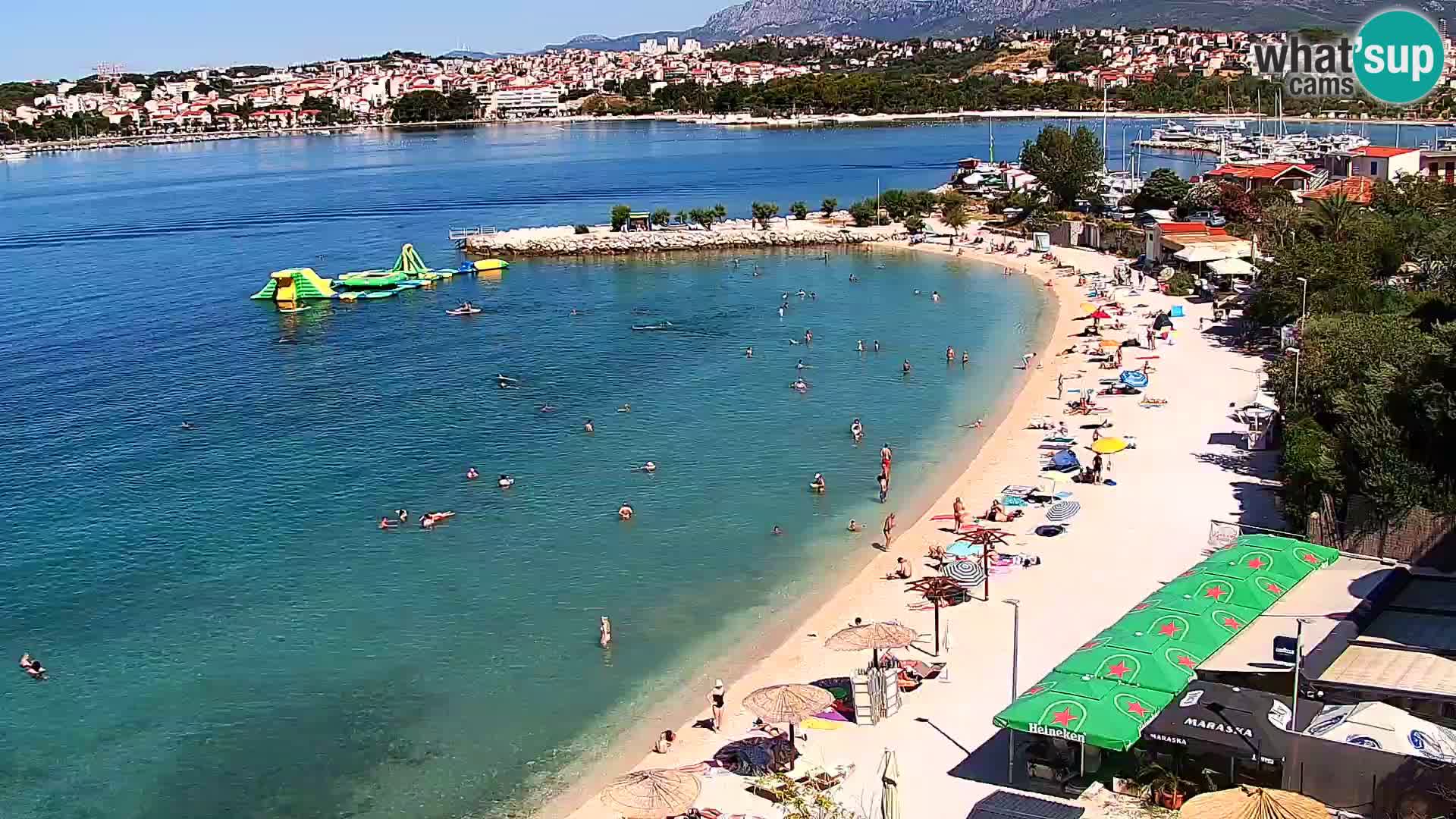 Webcam plage de Podstrana – Vue en direct depuis Hotel Split