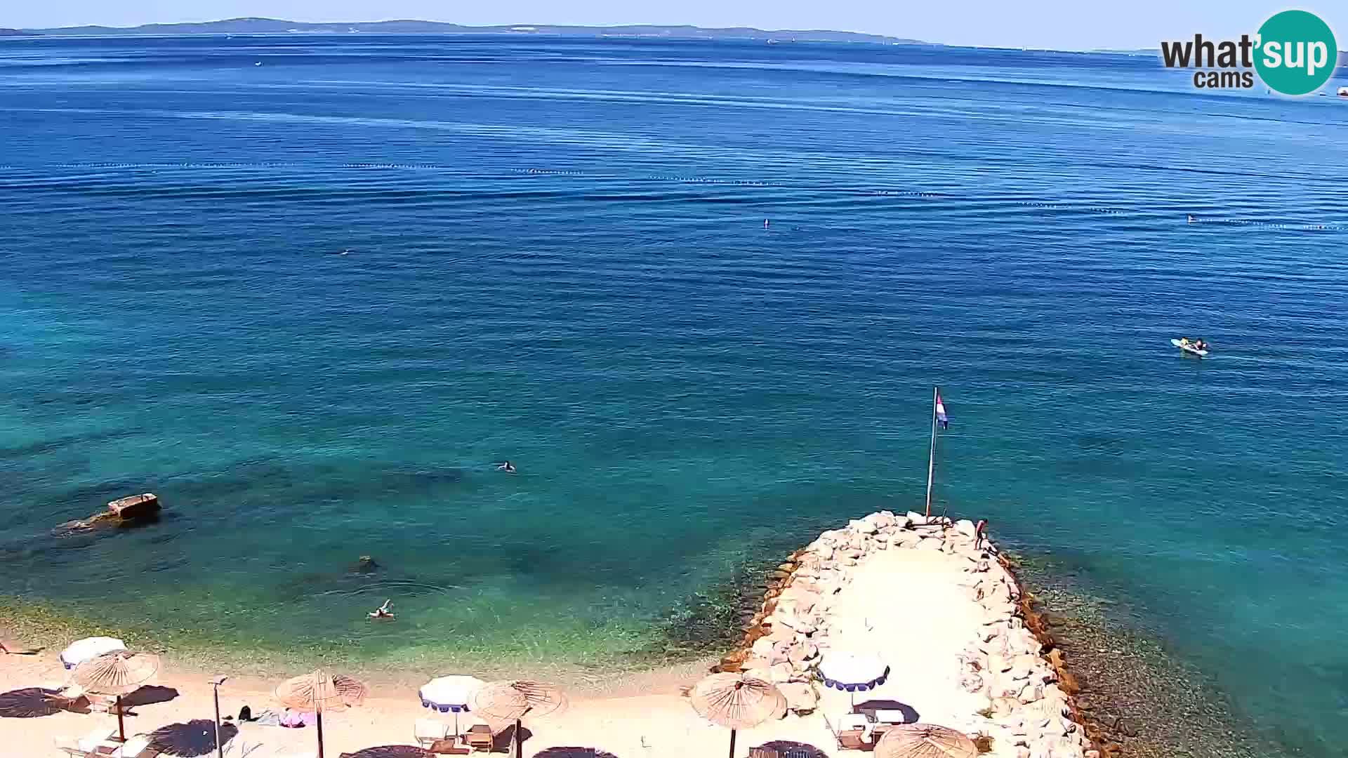 Spletna kamera Plaža Podstrana – Pogled v živo