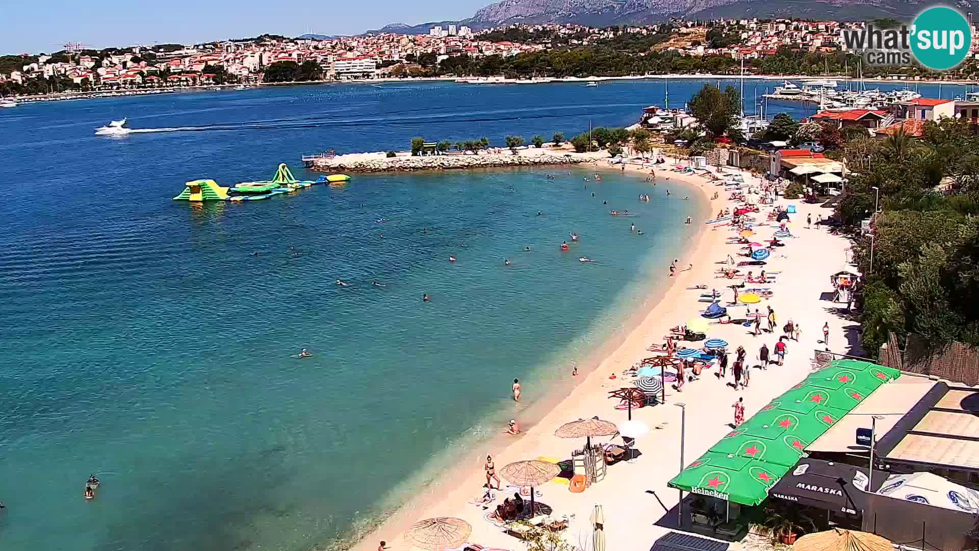 Web kamera Plaža Podstrana – Pogled uživo