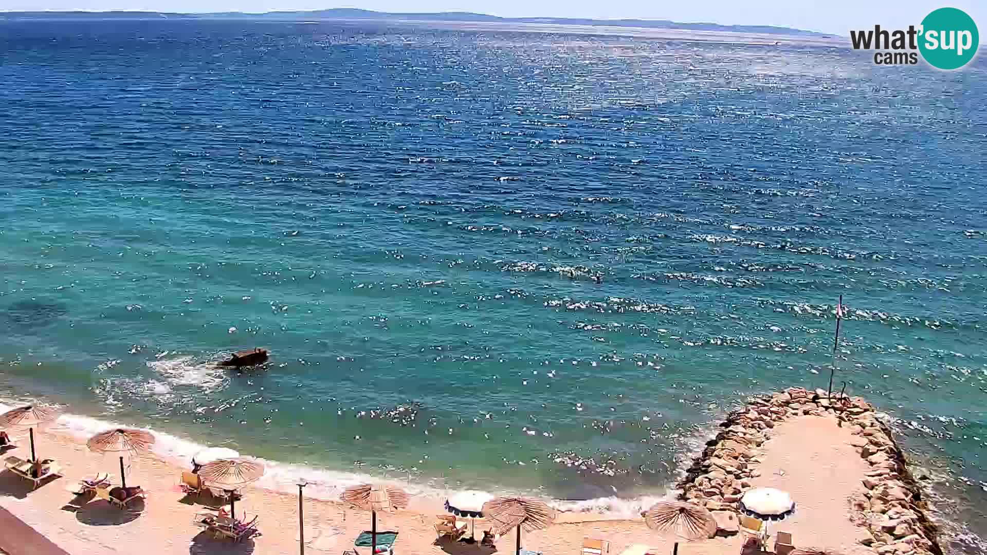 Webcam Playa de Podstrana – Vista en directo desde Hotel Split