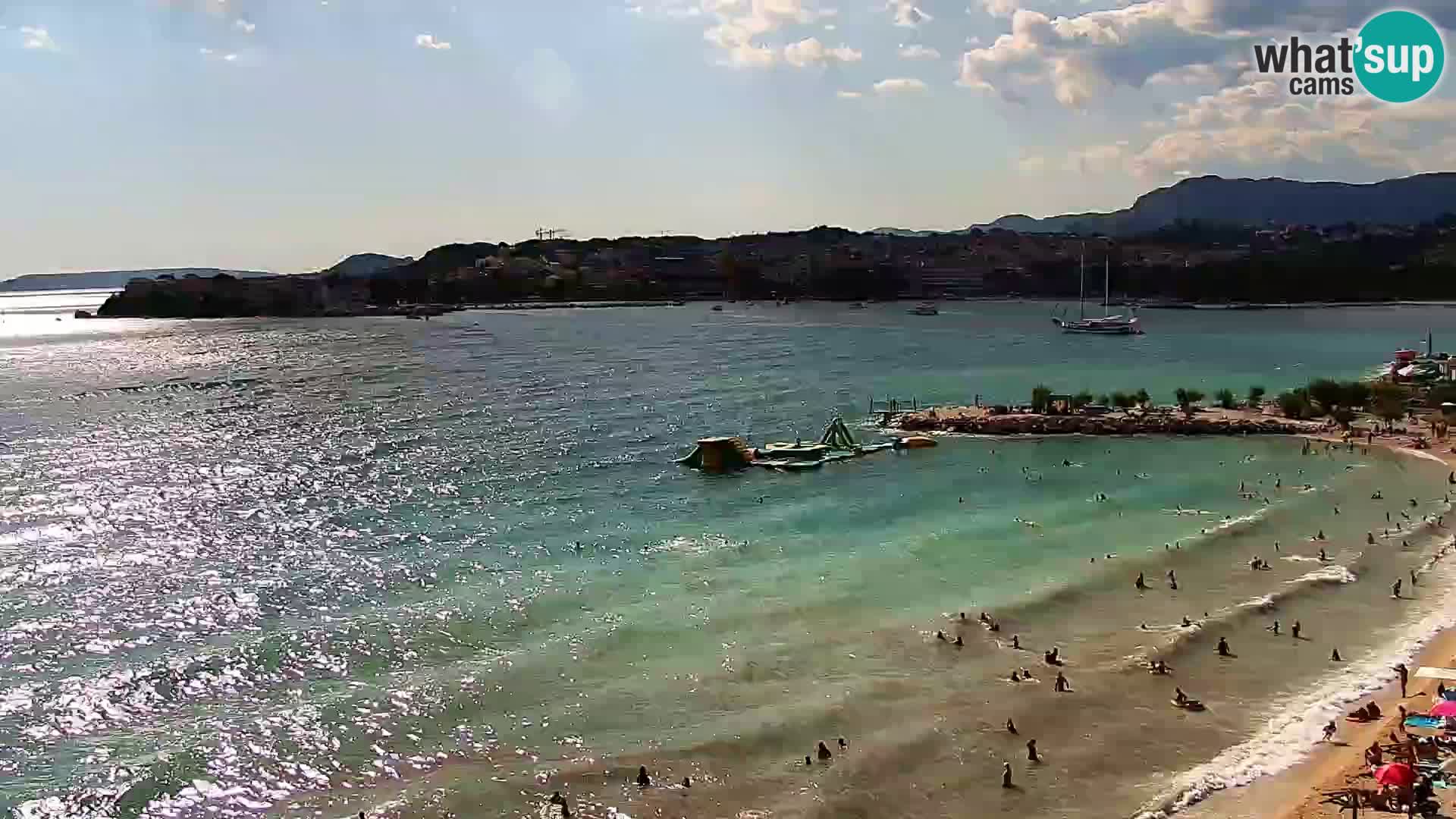 Spletna kamera Plaža Podstrana – Pogled v živo
