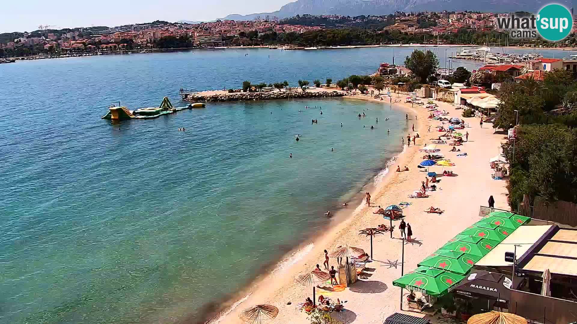 Webcam plage de Podstrana – Vue en direct depuis Hotel Split