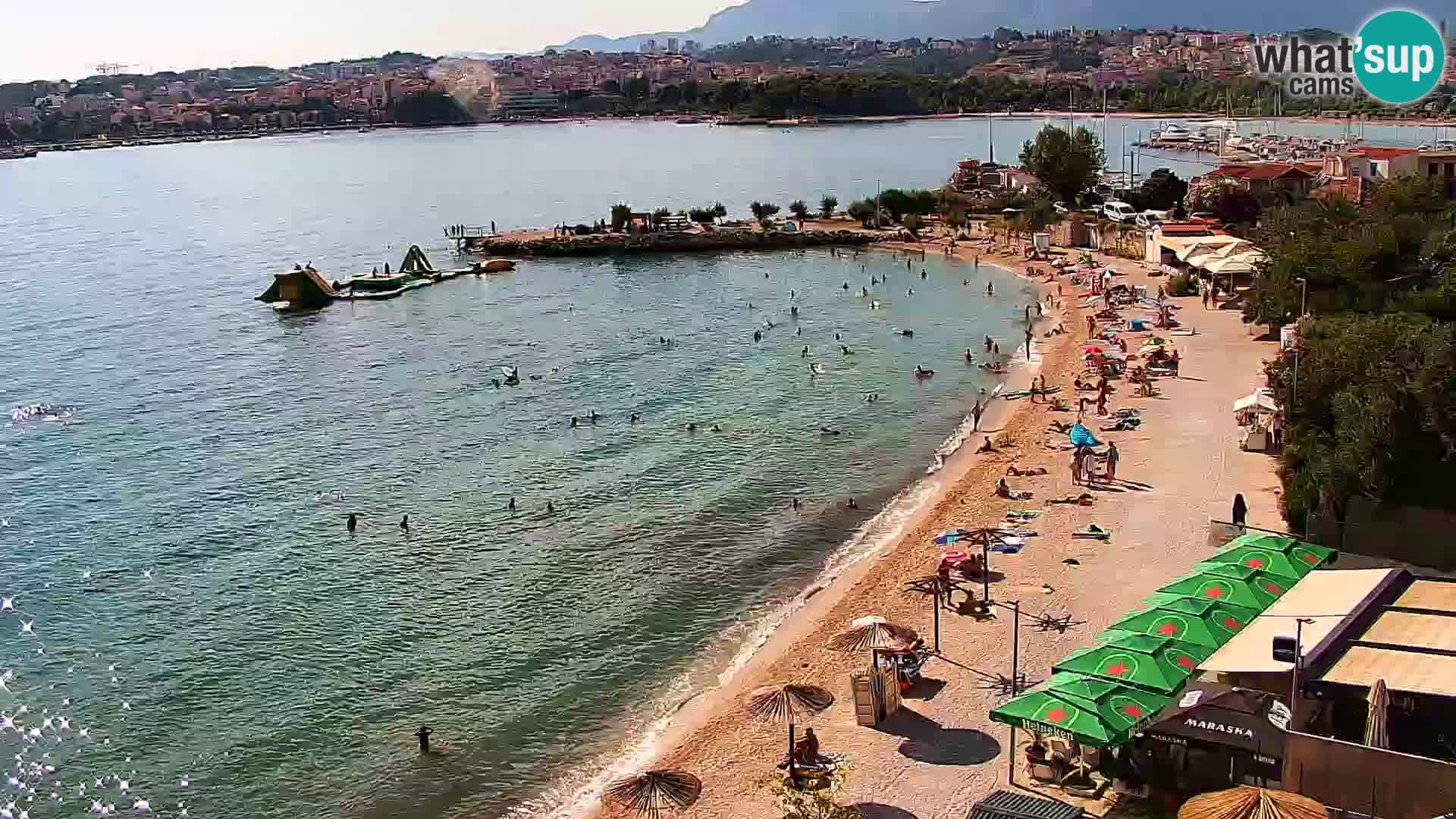 Web kamera Plaža Podstrana – Pogled uživo