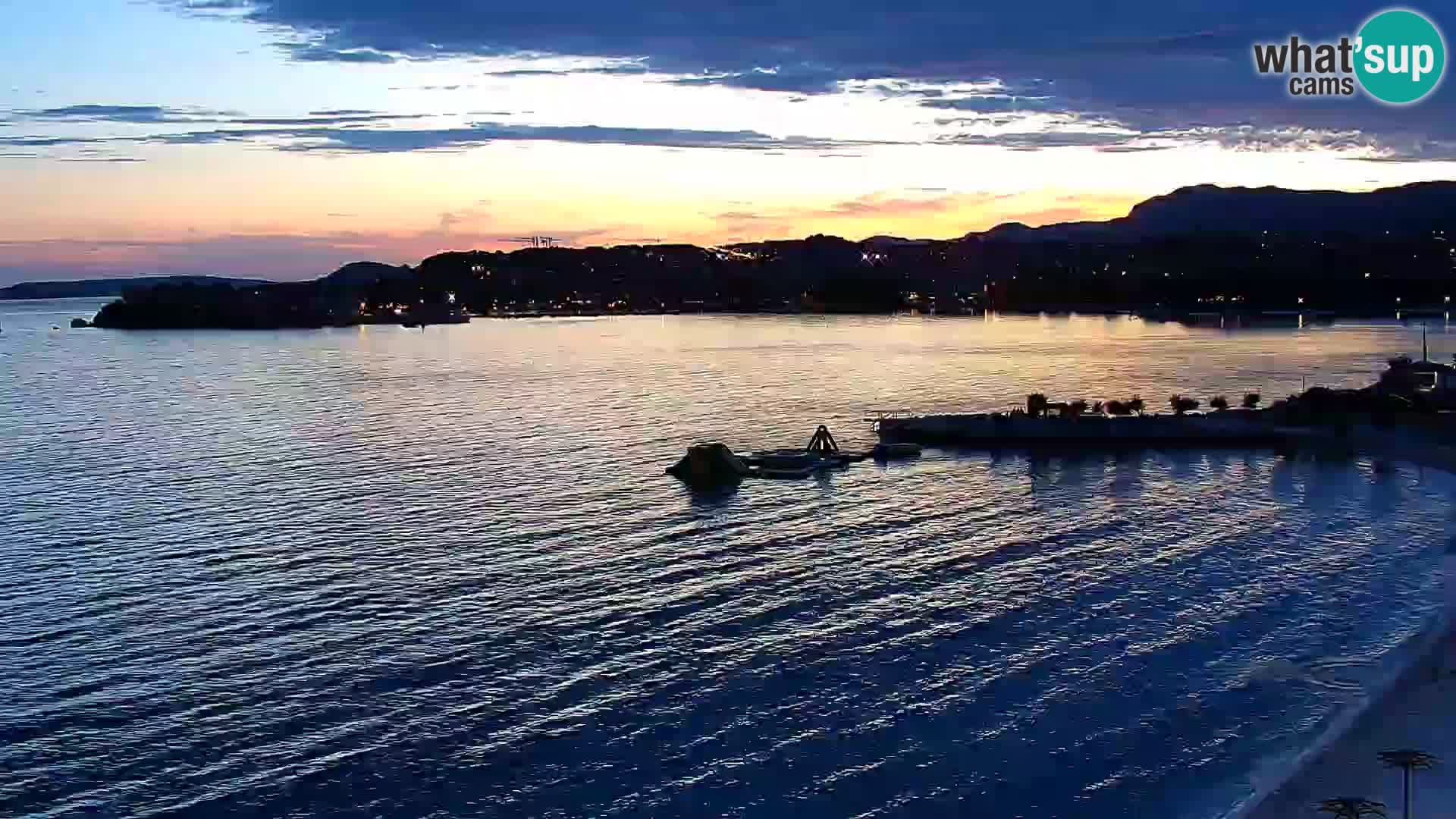 Web kamera Plaža Podstrana – Pogled uživo